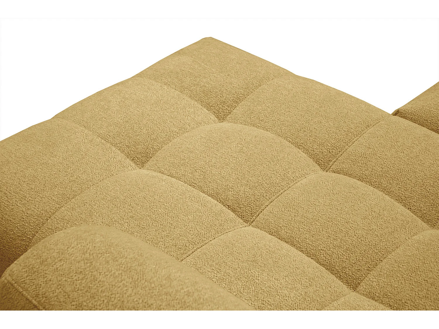 SALVINI Ecksofa 4-Sitzer rechts, senfgelb