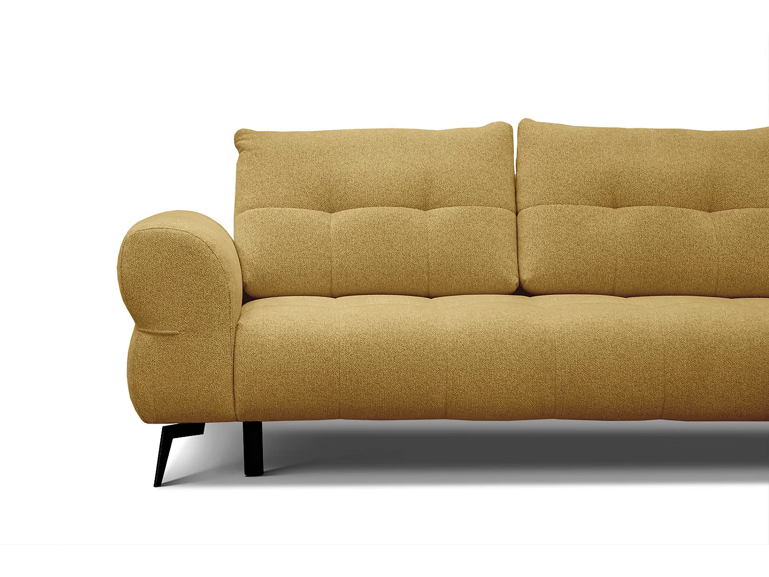 SALVINI Ecksofa 4-Sitzer rechts, senfgelb