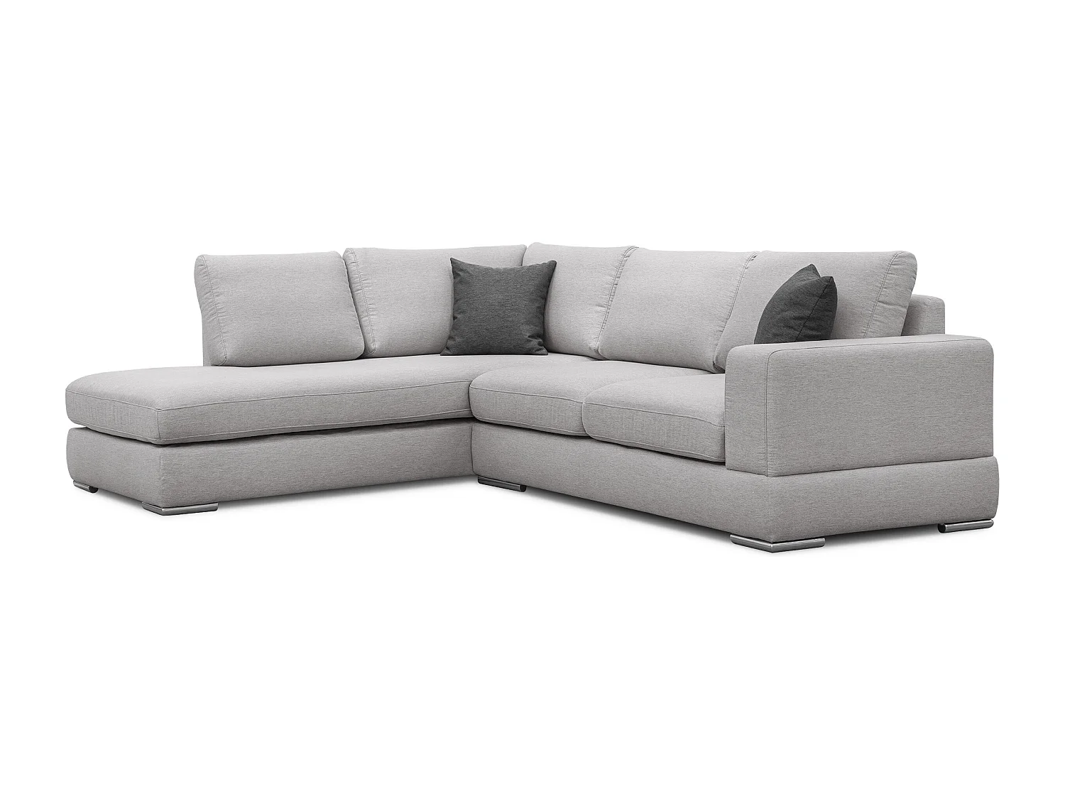 OTTO Ecksofa 5-Sitzer rechts, hellgrau