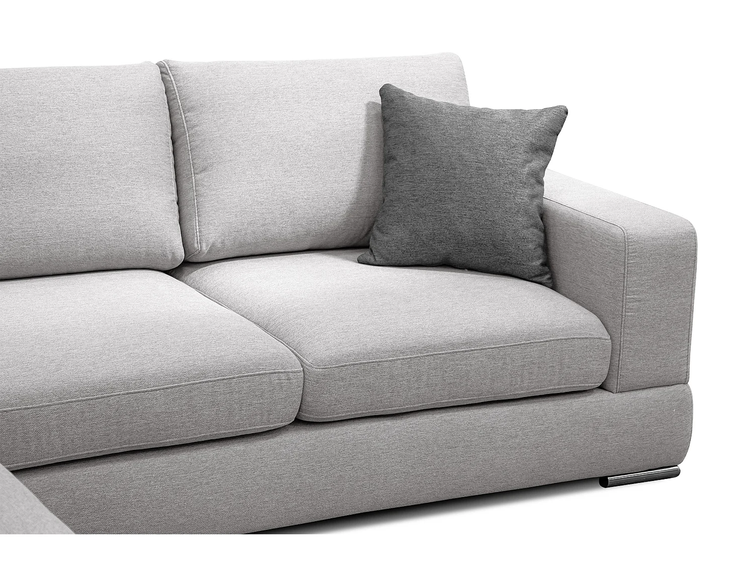 OTTO Ecksofa 5-Sitzer rechts, hellgrau