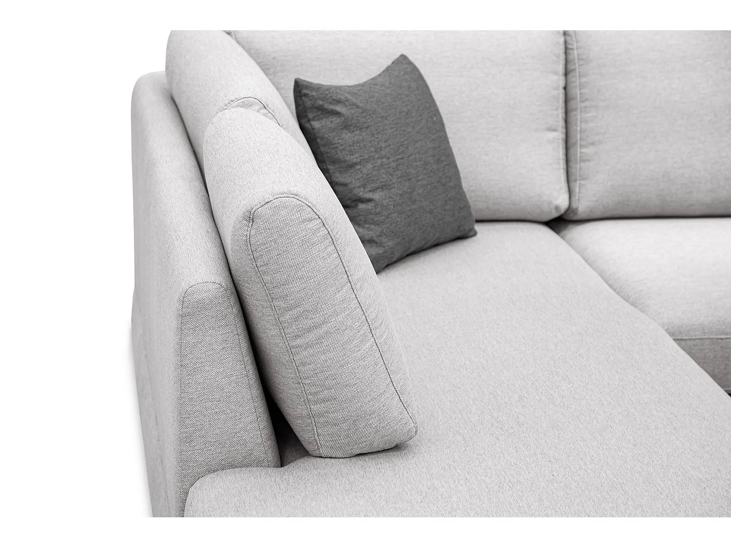 OTTO Ecksofa 5-Sitzer rechts, hellgrau