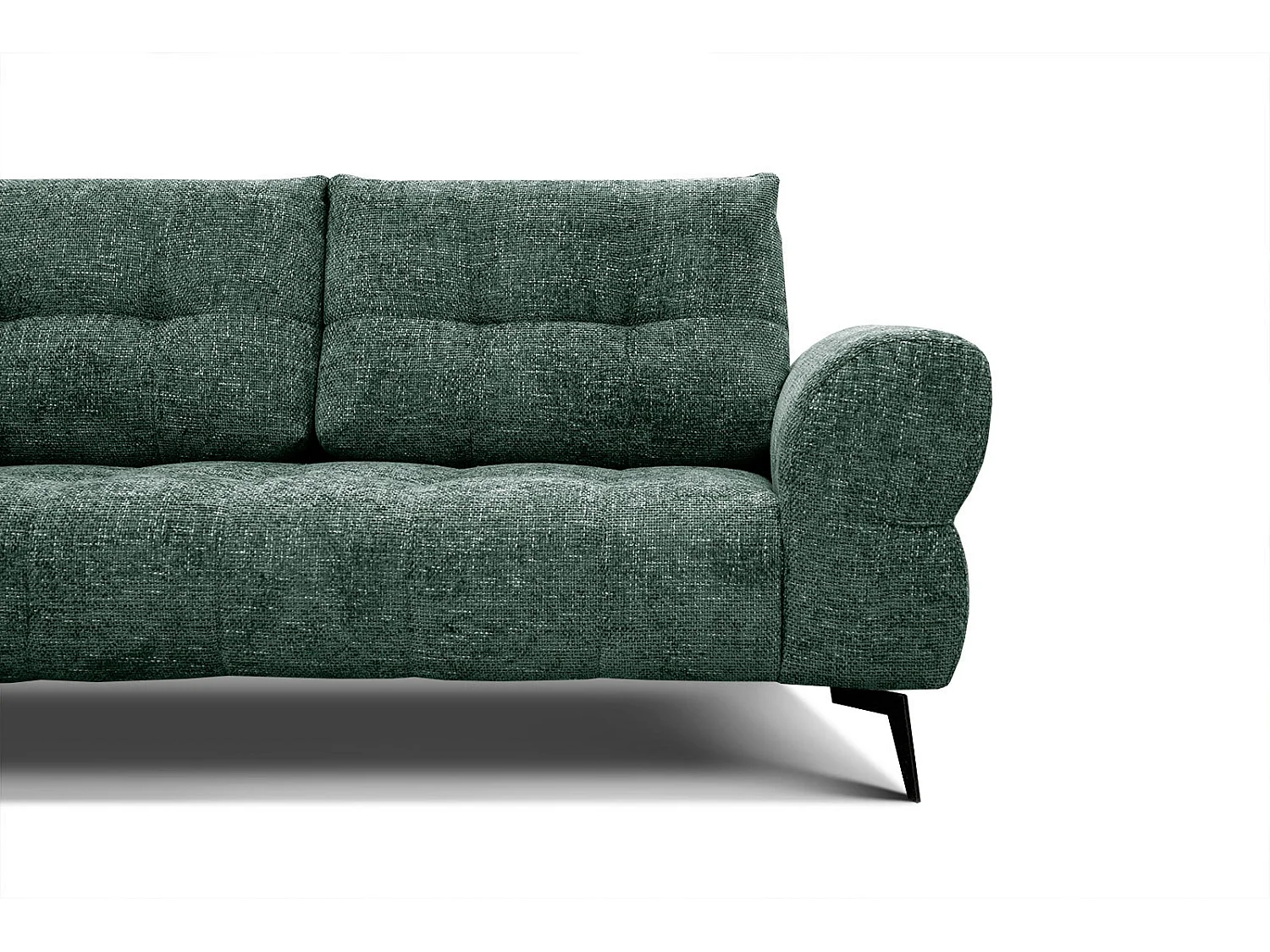 SALVINI Ecksofa 5-Sitzer links, smaragdgrün