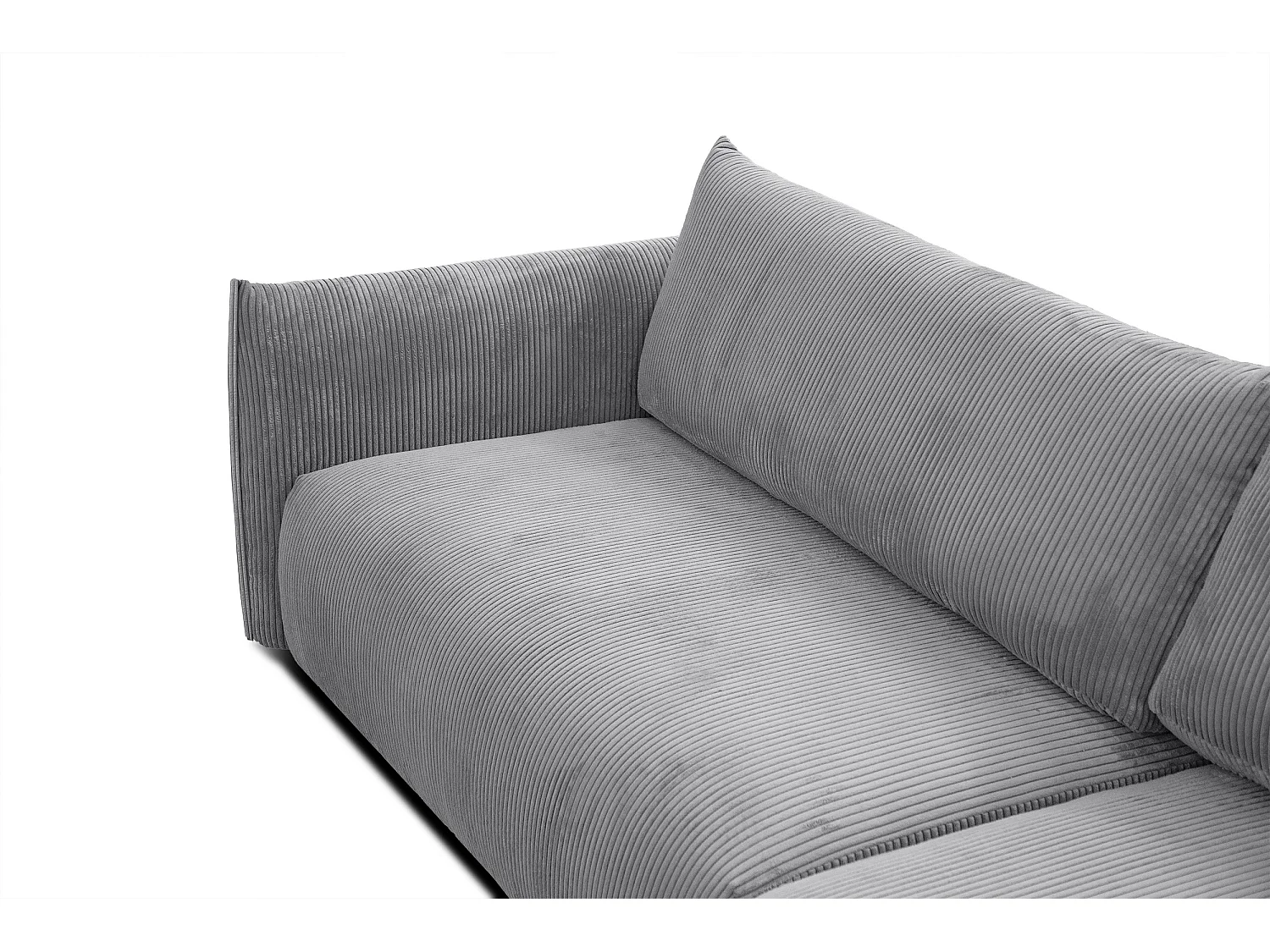 TAUER Ecksofa 5-Sitzer, hellgrau