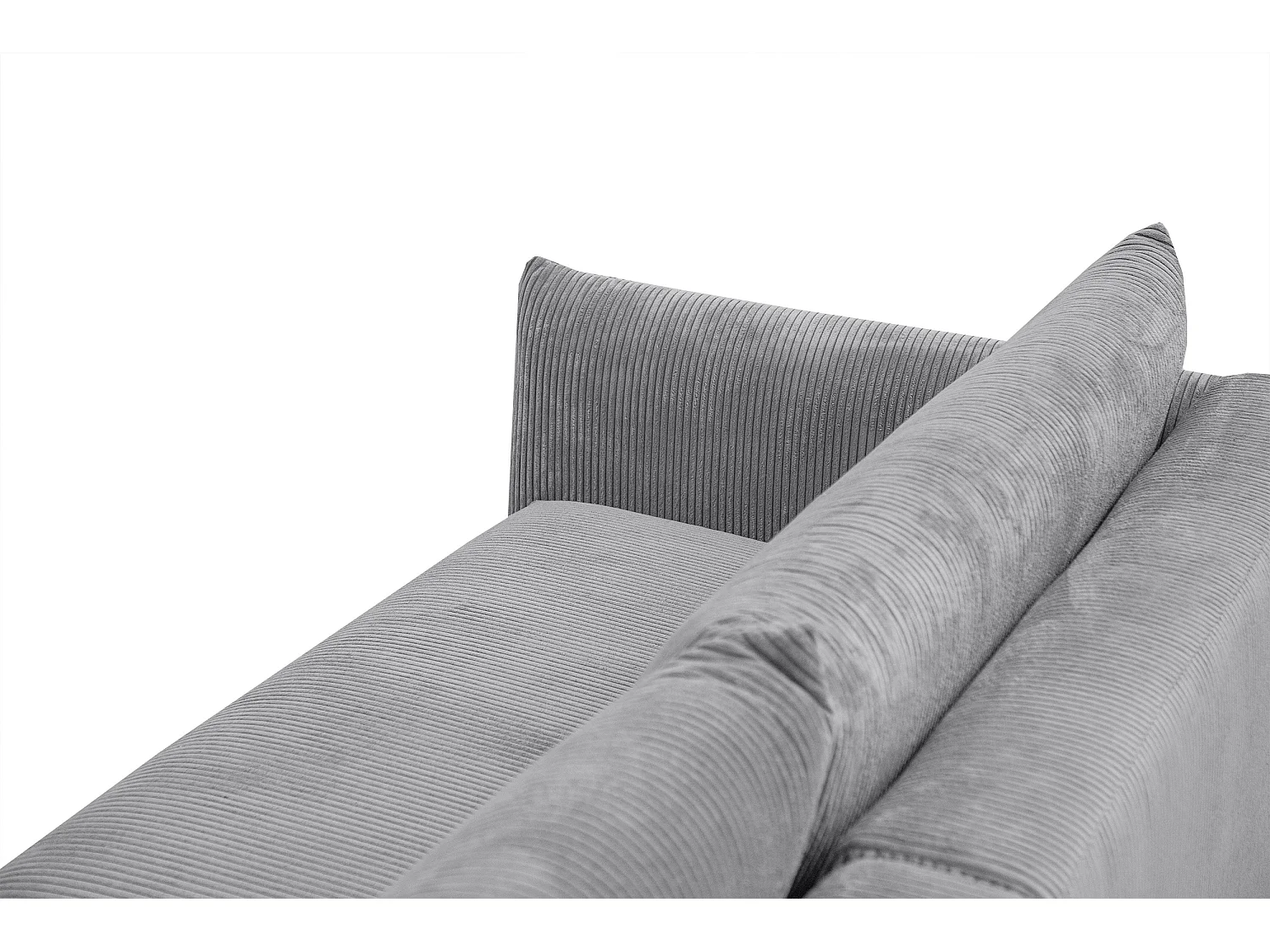 TAUER Ecksofa 5-Sitzer, hellgrau