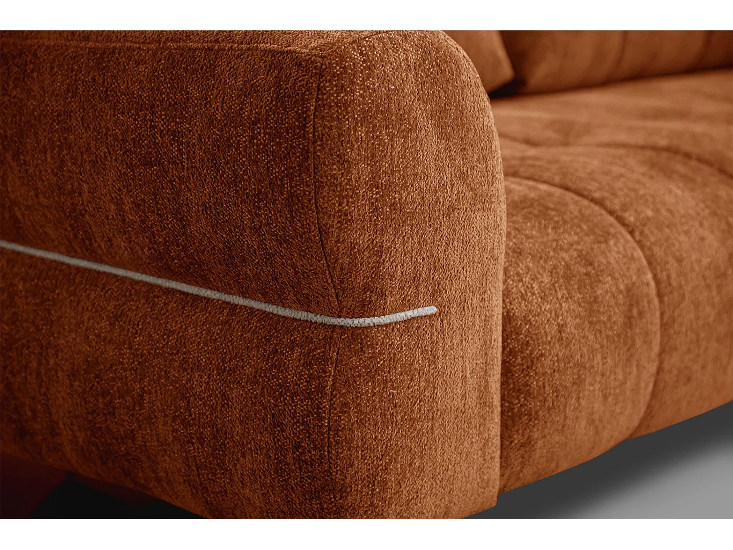 SALVINI Sofa 2,5-Sitzer, dunkelorange