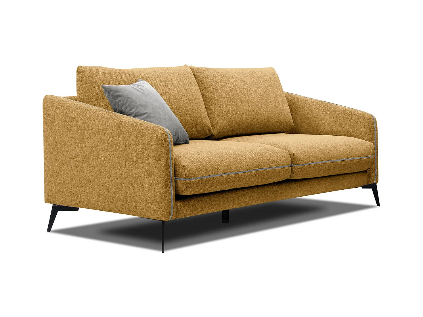 CANAPE SOGEL 2,5-sitzer tissu moutarde