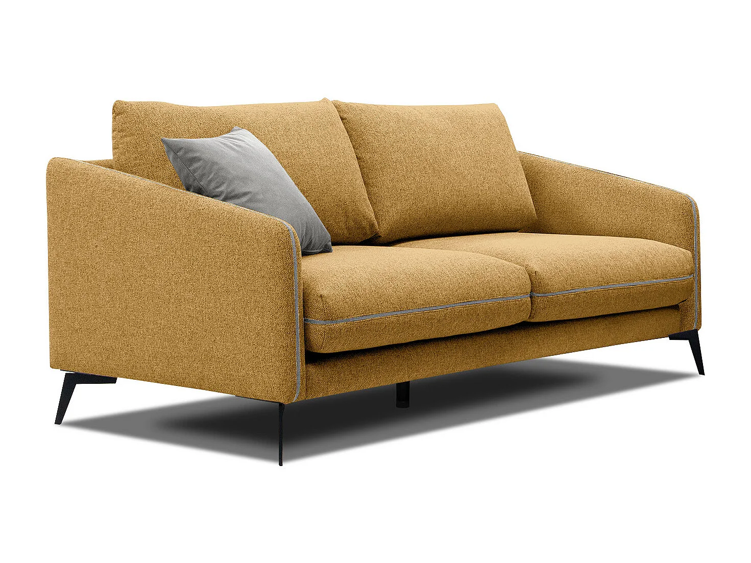 SOGEL Sofa 2,5-Sitzer, senfgelb