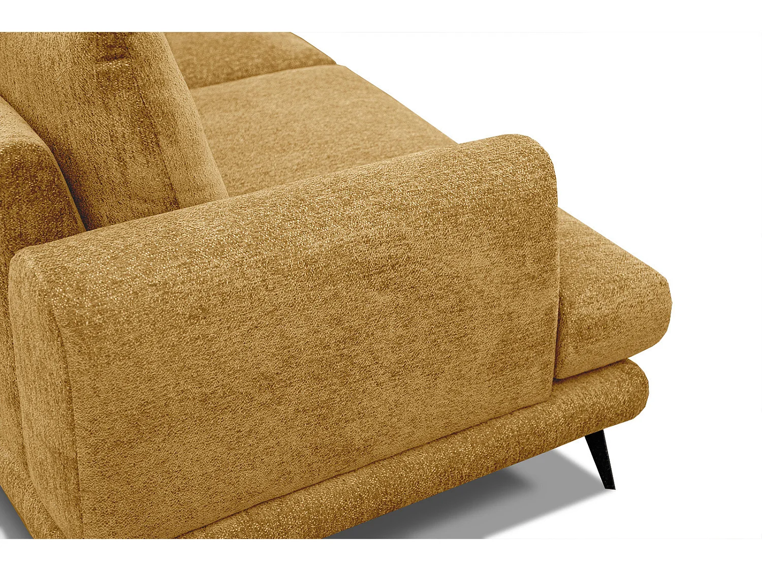 ADRIA Ecksofa 5-Sitzer rechts, senfgelb