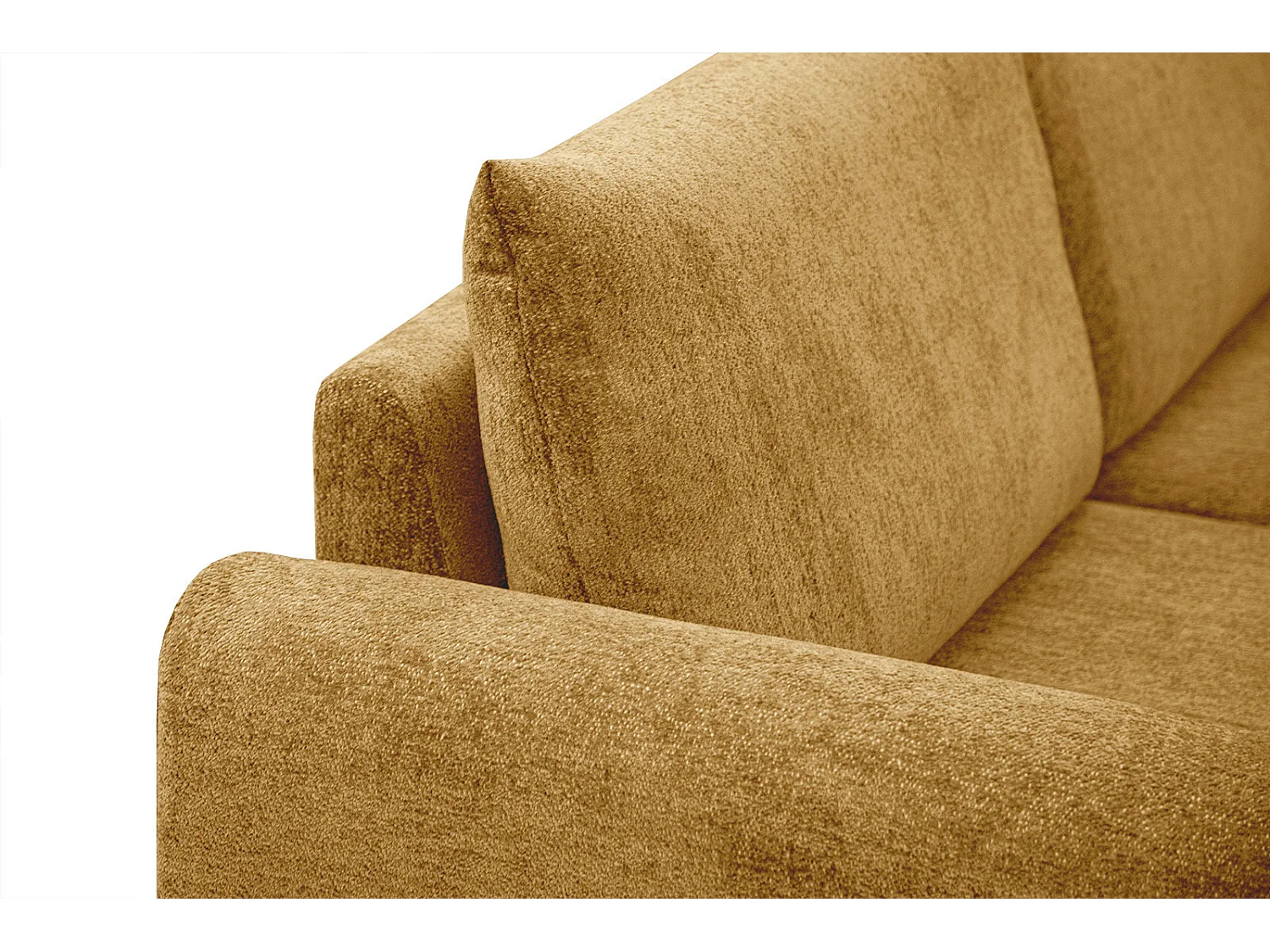 ADRIA Ecksofa 5-Sitzer rechts, senfgelb