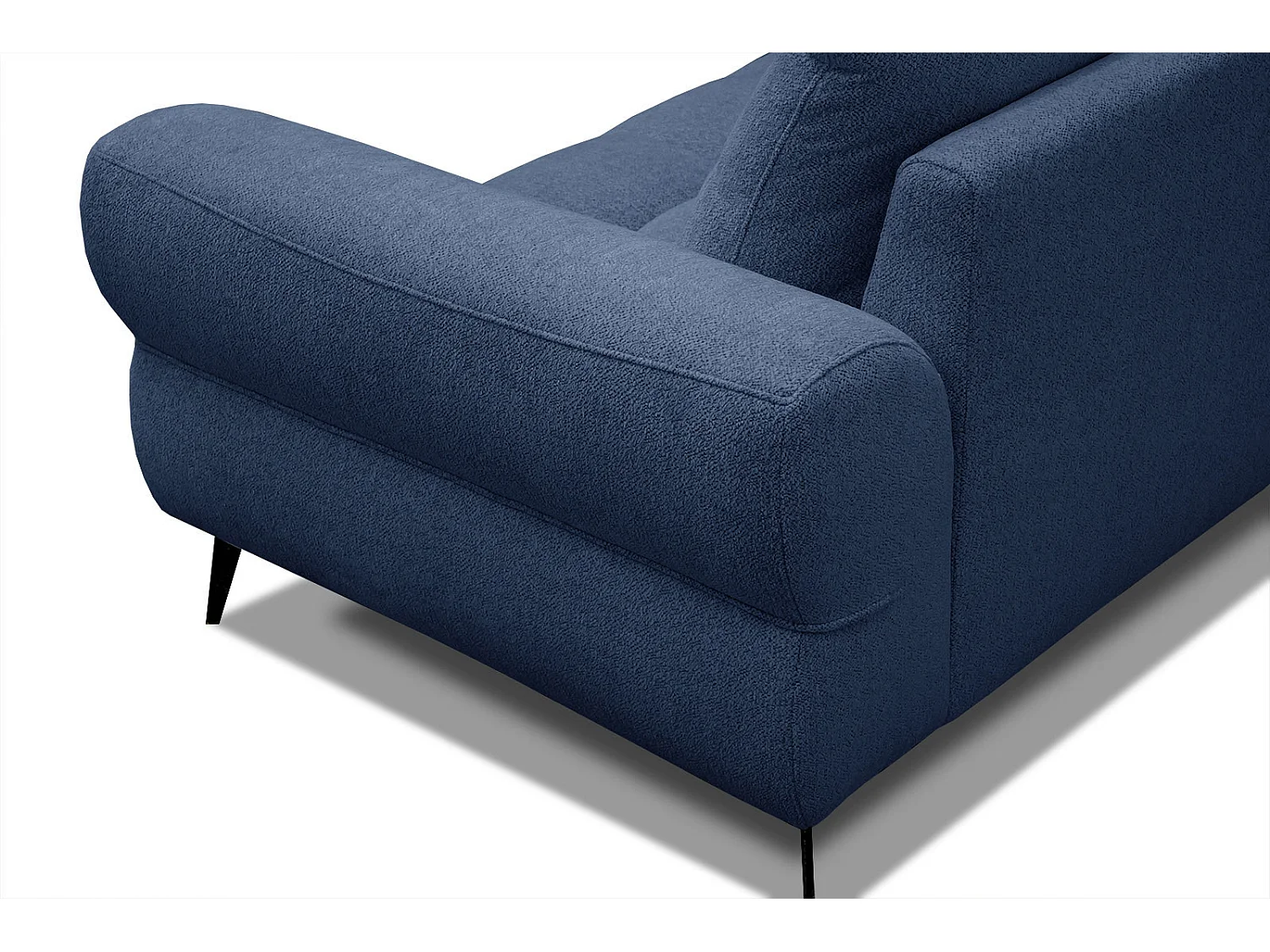 SALVINI Ecksofa 4-Sitzer links, dunkelblau