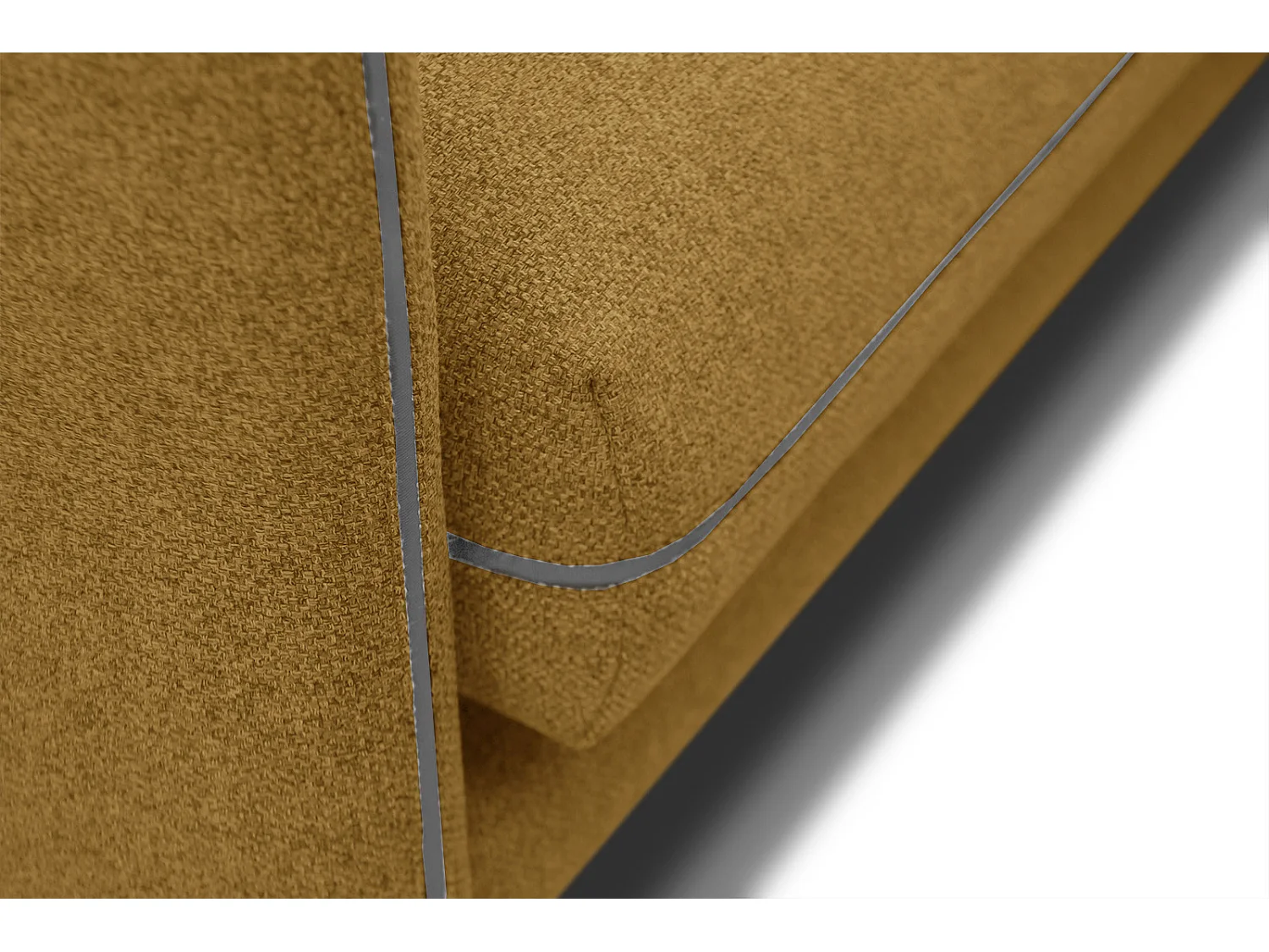 SOGEL Ecksofa 4-Sitzer rechts, senfgelb