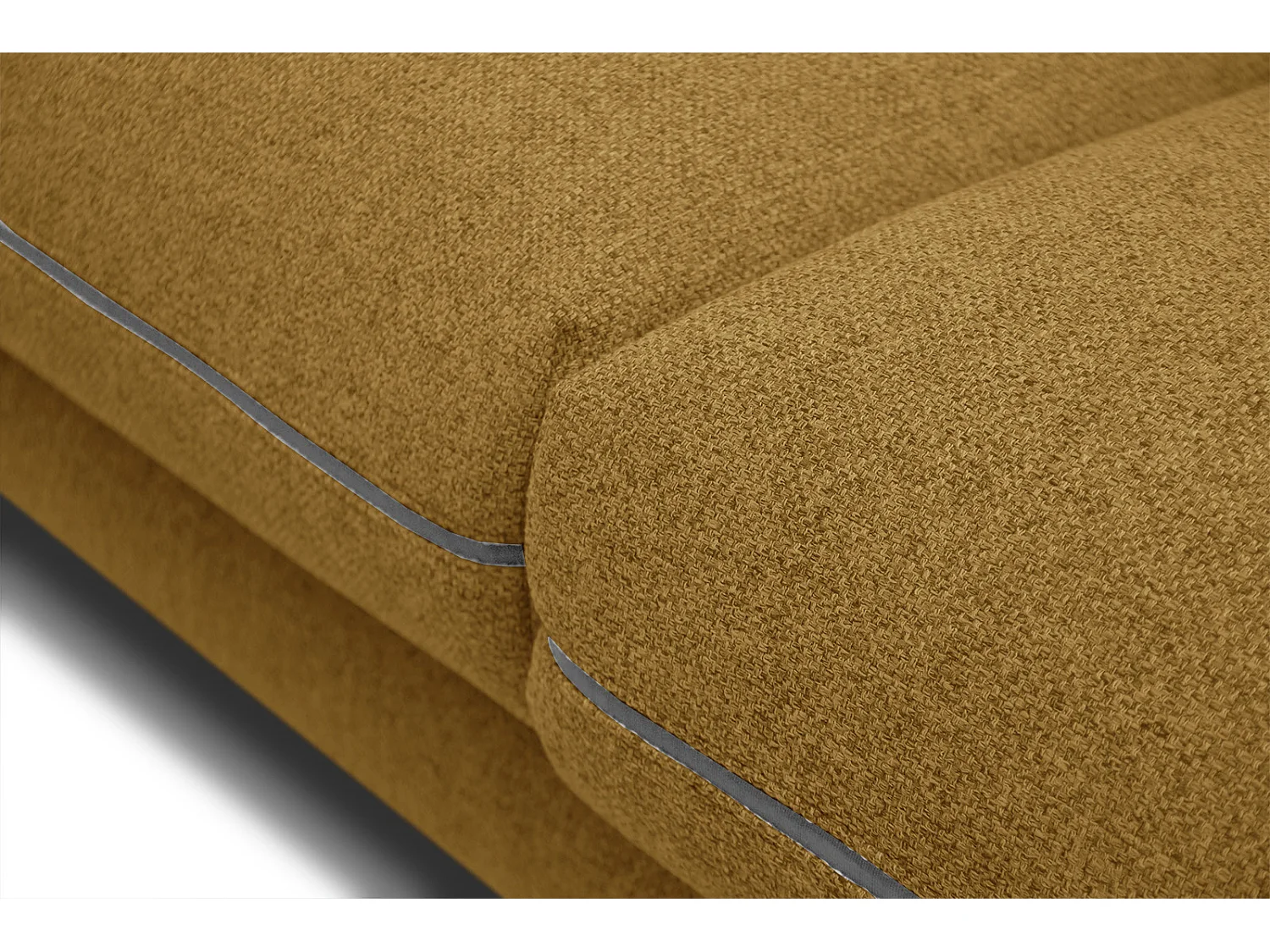 SOGEL Ecksofa 4-Sitzer rechts, senfgelb