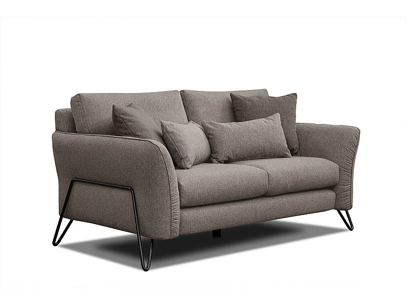 LOREM Sofa 2-Sitzer, taupe