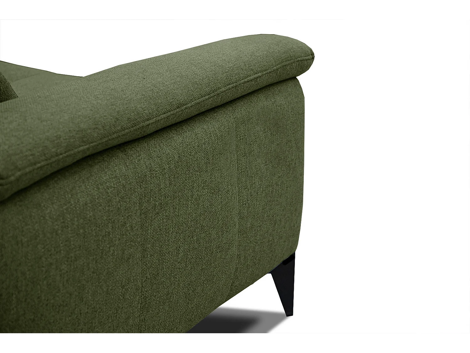 MATERA Sofa 3-Sitzer mit verstellbare Kopfstützen, olive