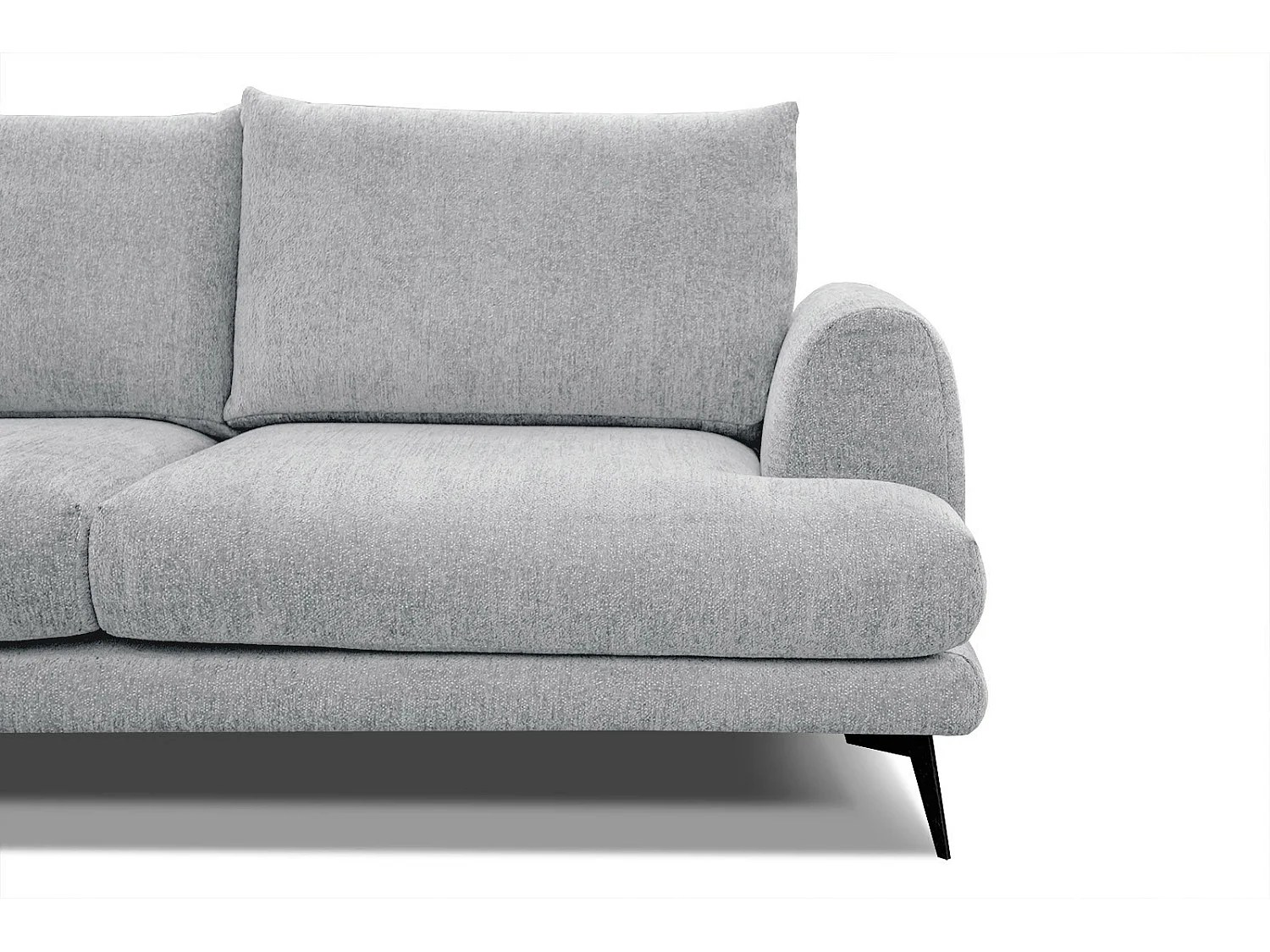 ADRIA Ecksofa 5-Sitzer links, hellgrau