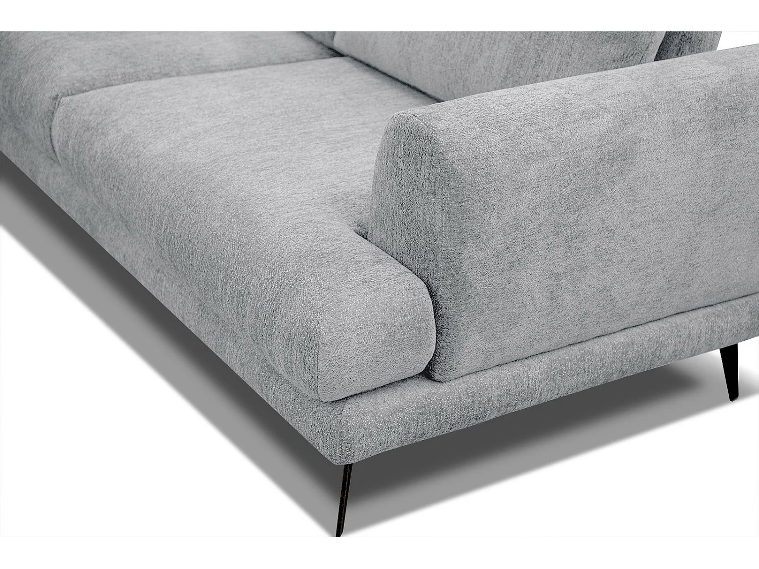 ADRIA Ecksofa 5-Sitzer links, hellgrau