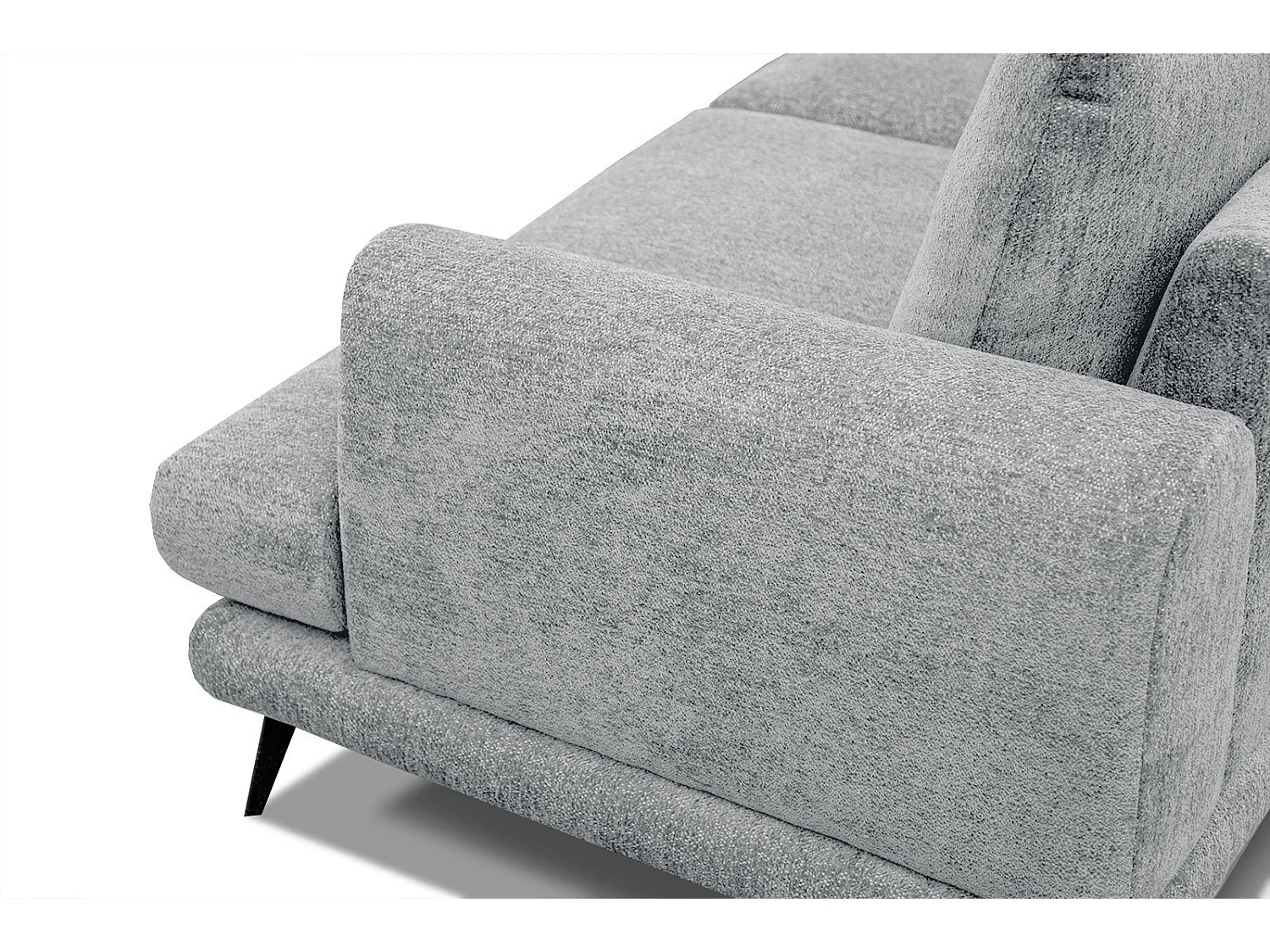 ADRIA Ecksofa 5-Sitzer links, hellgrau