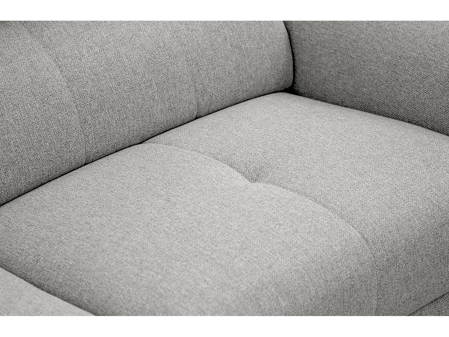 MATERA Sofa 3-Sitzer mit verstellbare Kopfstützen, hellgrau