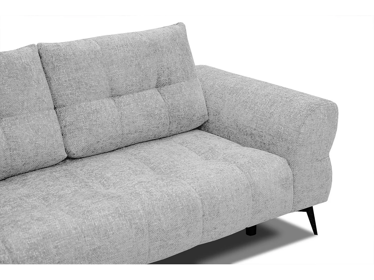 SALVINI Ecksofa 5-Sitzer links, hellgrau