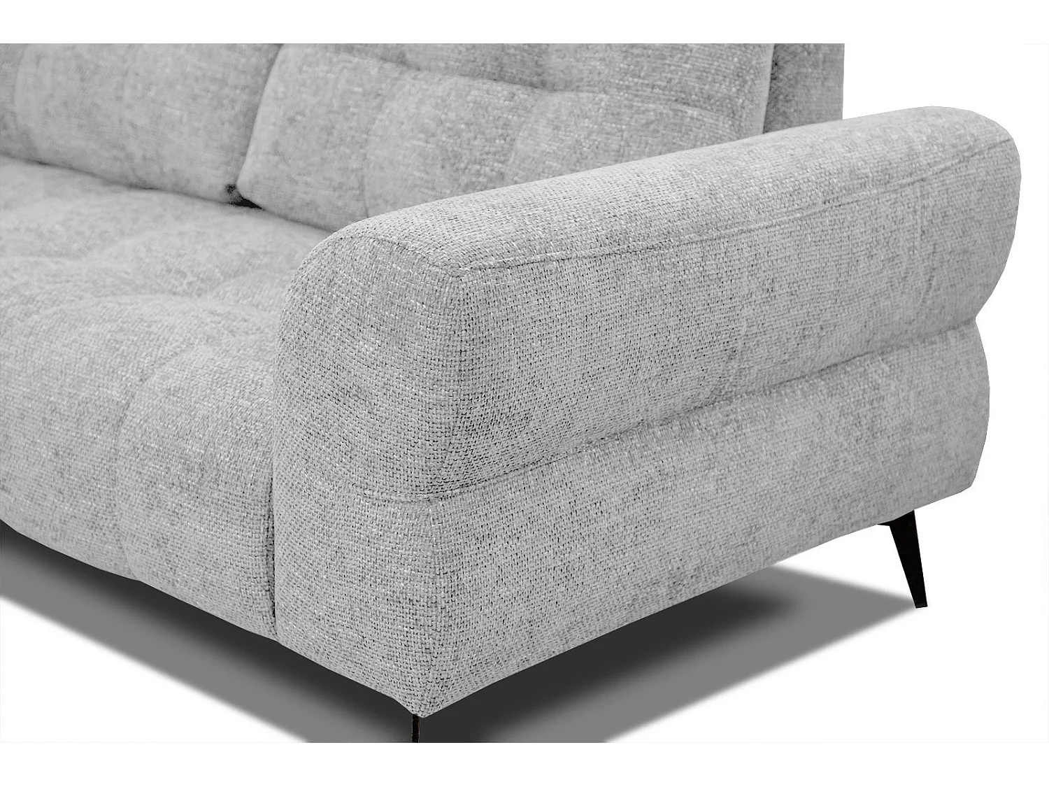 SALVINI Ecksofa 5-Sitzer links, hellgrau