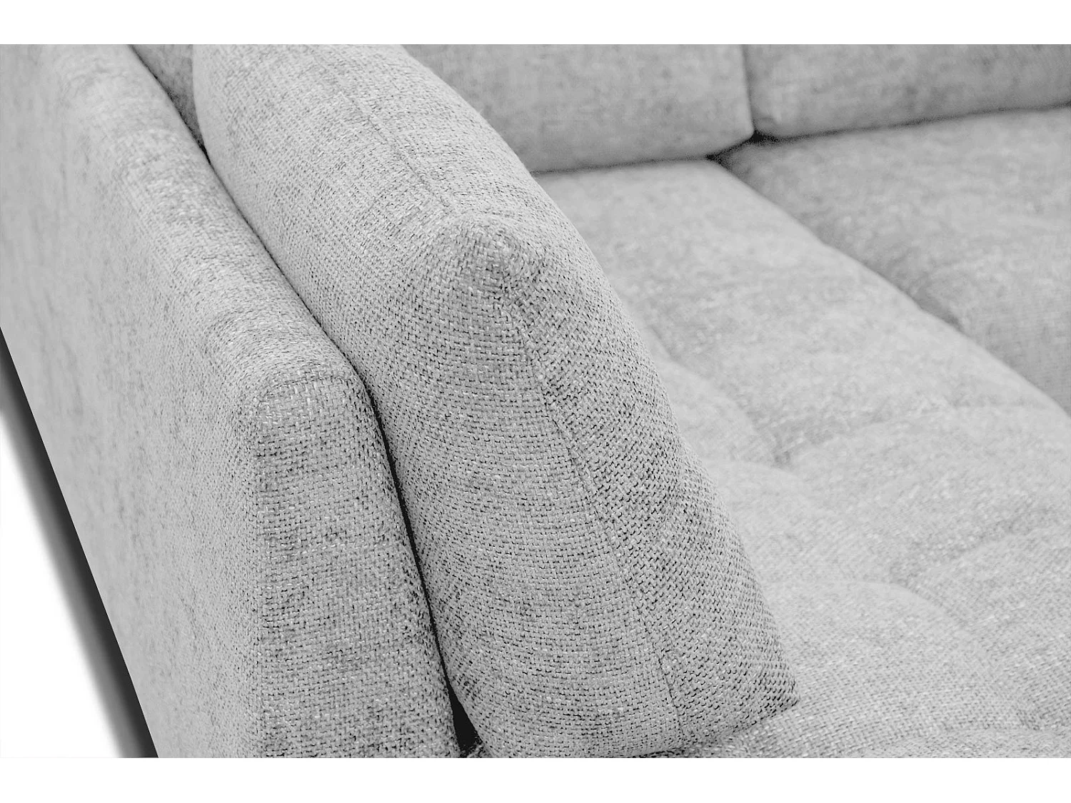 SALVINI Ecksofa 5-Sitzer links, hellgrau