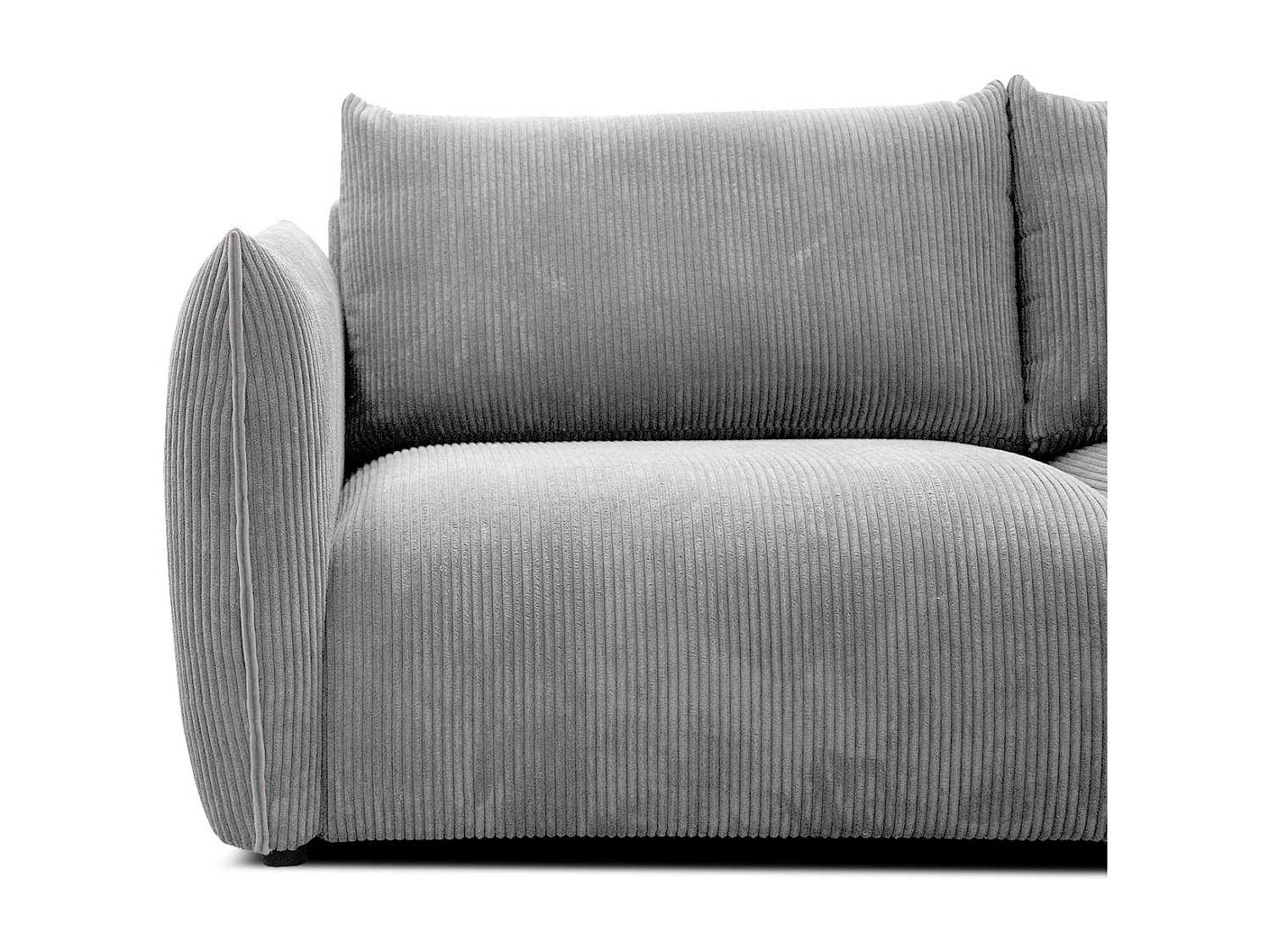 TAUER Ecksofa 5-Sitzer rechts, hellgrau