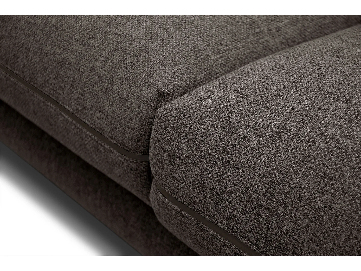 SOGEL Sofa 2,5-Sitzer, dunkelbraun