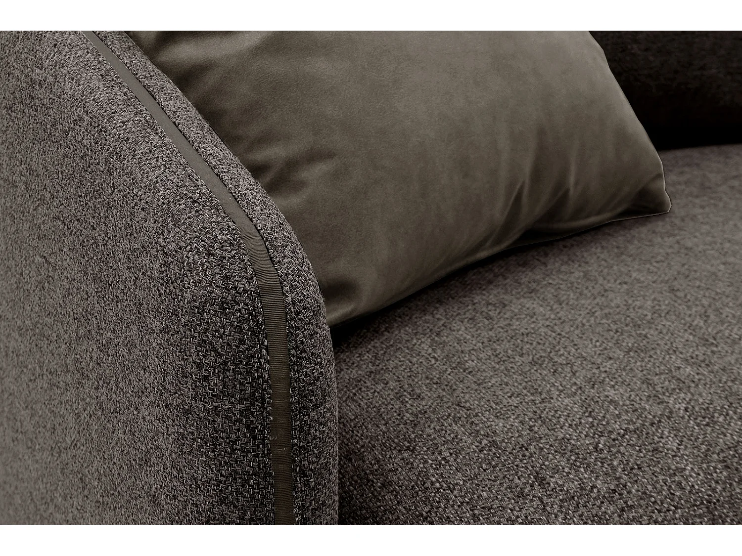 SOGEL Sofa 2,5-Sitzer, dunkelbraun