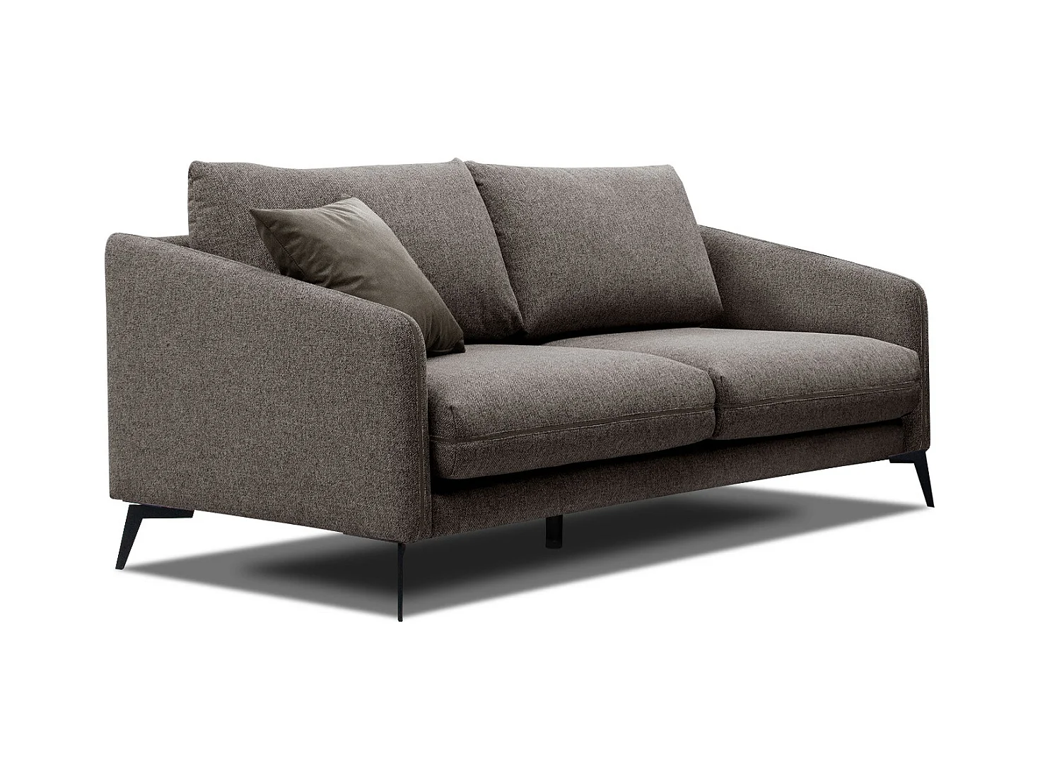 CANAPE SOGEL 2,5-sitzer tissu marron