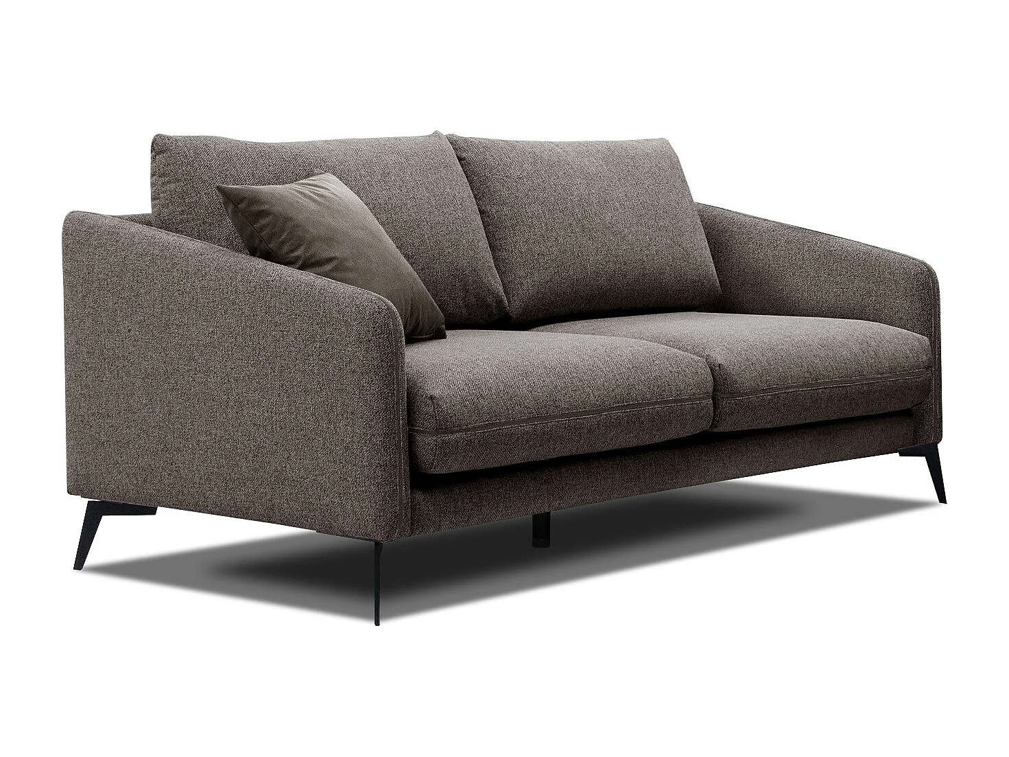 SOGEL Sofa 2,5-Sitzer, dunkelbraun