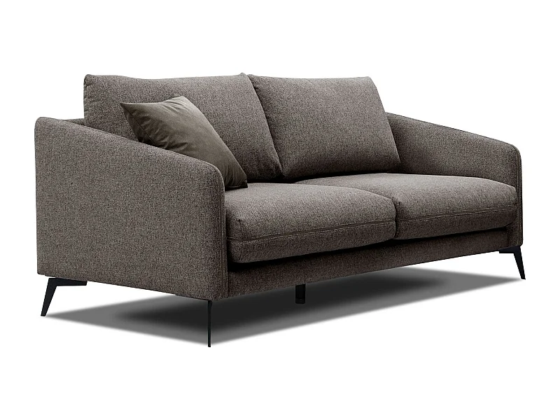 SOGEL Sofa 2,5-Sitzer, dunkelbraun