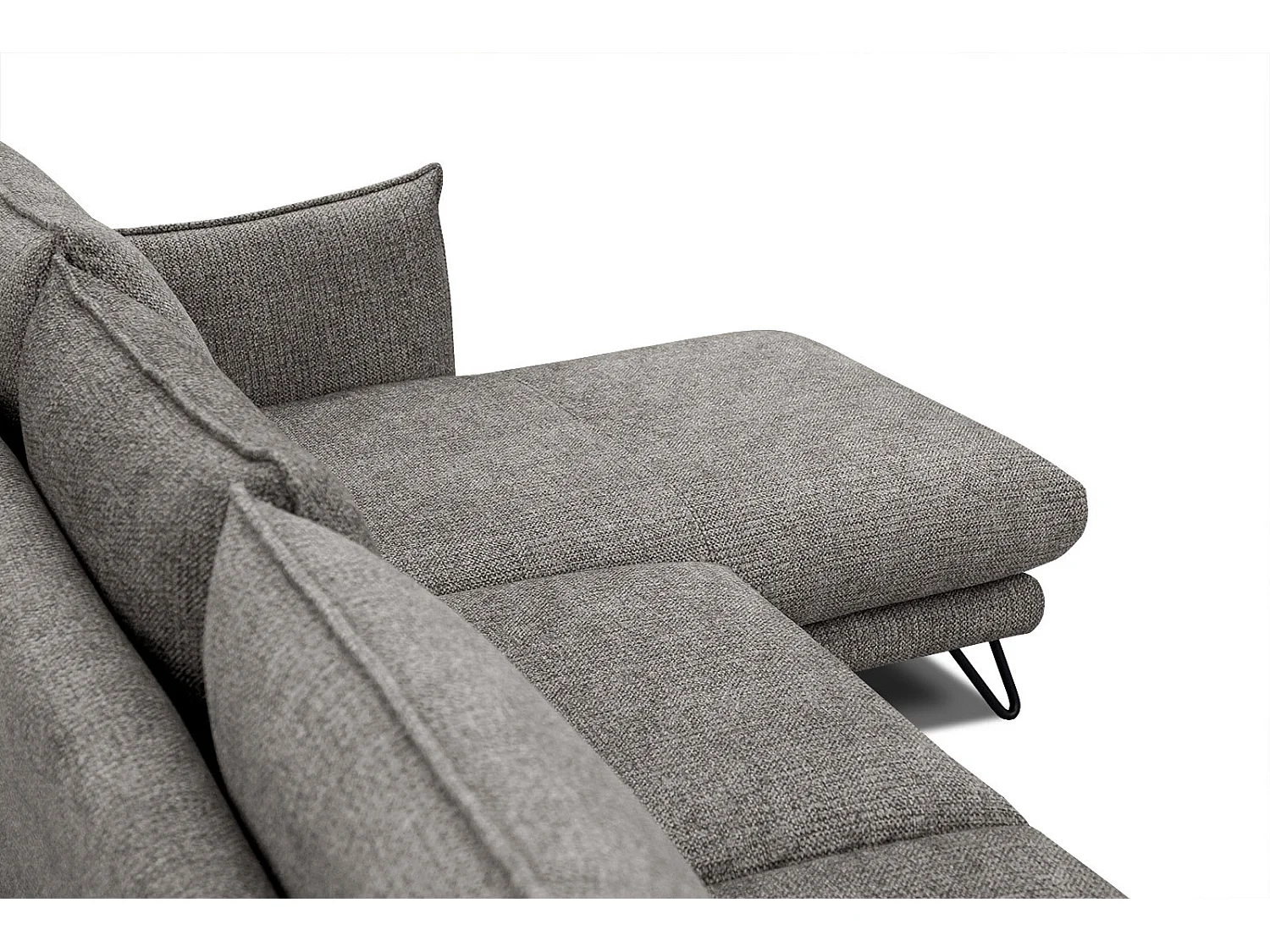 HOSTEN Ecksofa 4-Sitzer rechts, braun