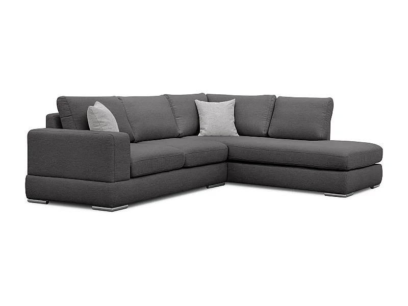 OTTO Ecksofa 5-Sitzer links, dunkelgrau