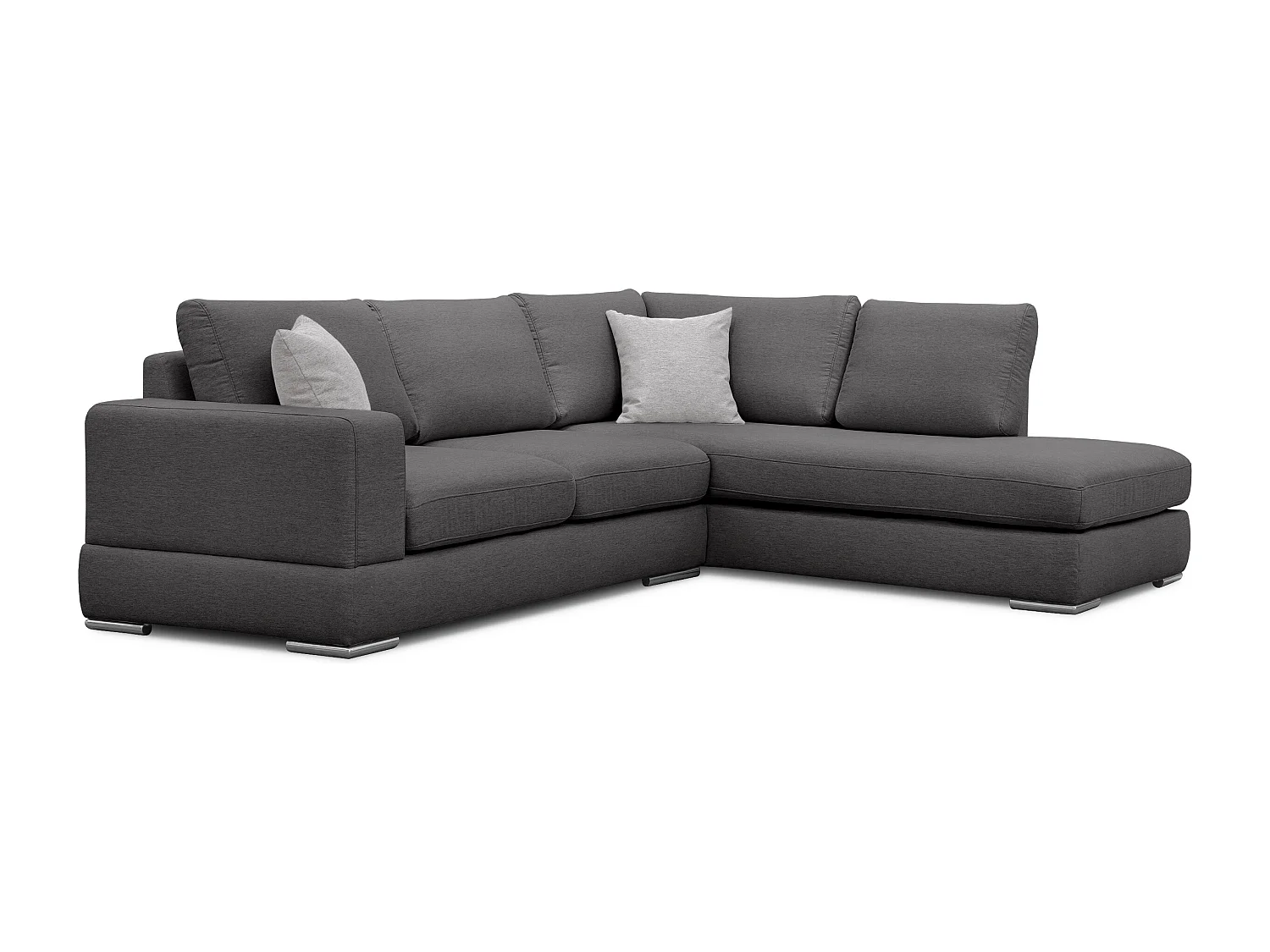 OTTO Ecksofa 5-Sitzer links, dunkelgrau