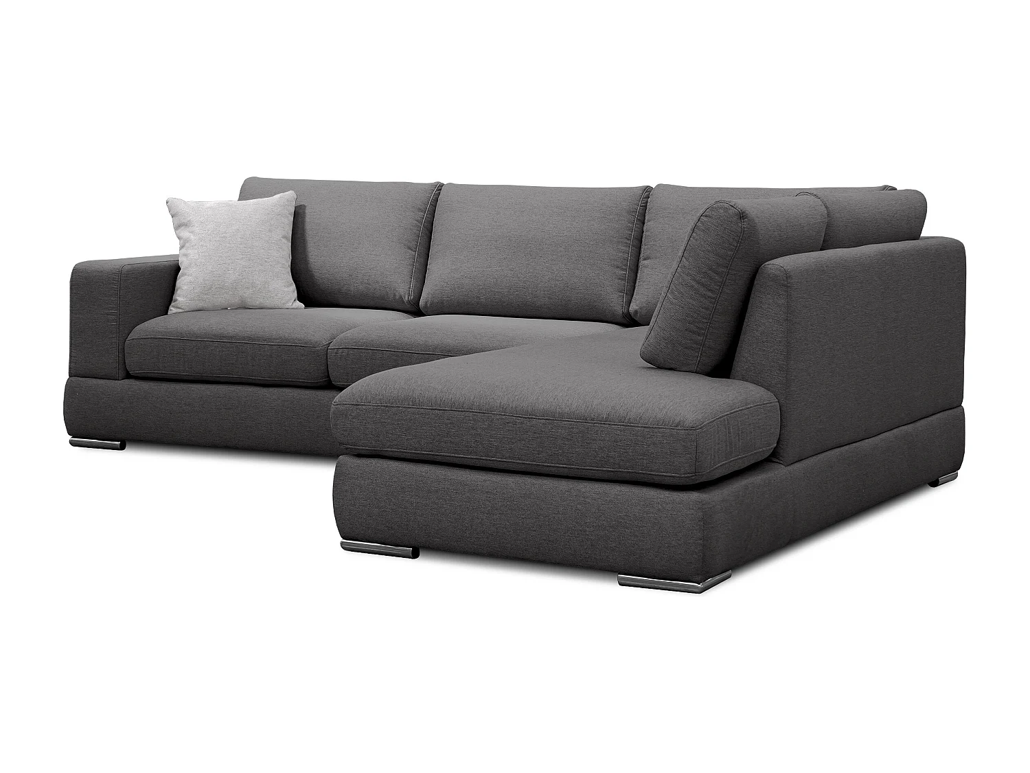 OTTO Ecksofa 5-Sitzer links, dunkelgrau