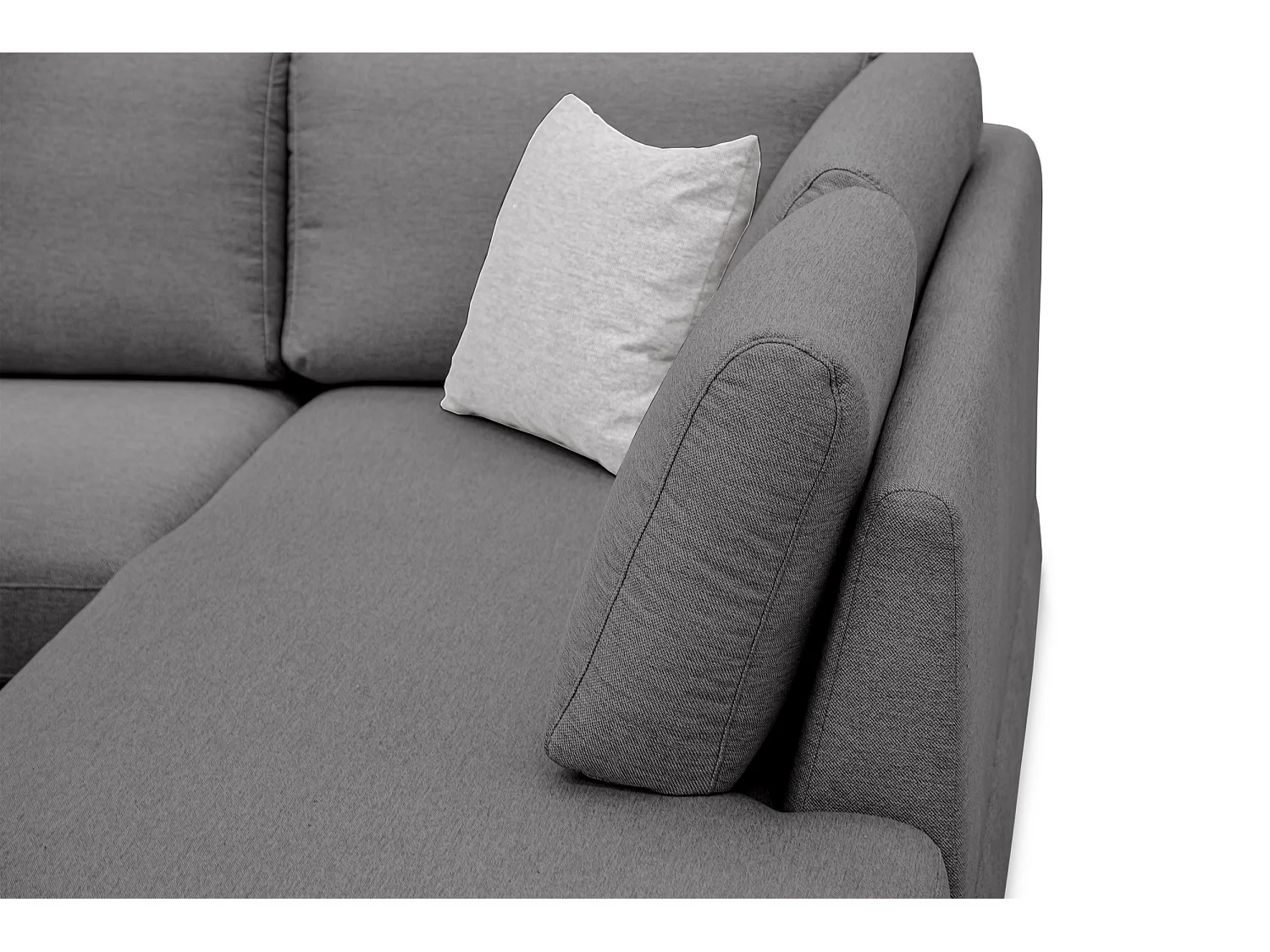 OTTO Ecksofa 5-Sitzer links, dunkelgrau