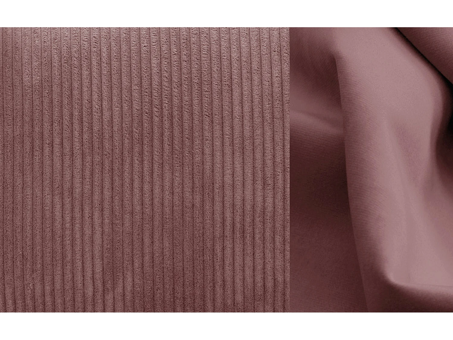 TAUER Ecksofa 5-Sitzer rechts, altrosa