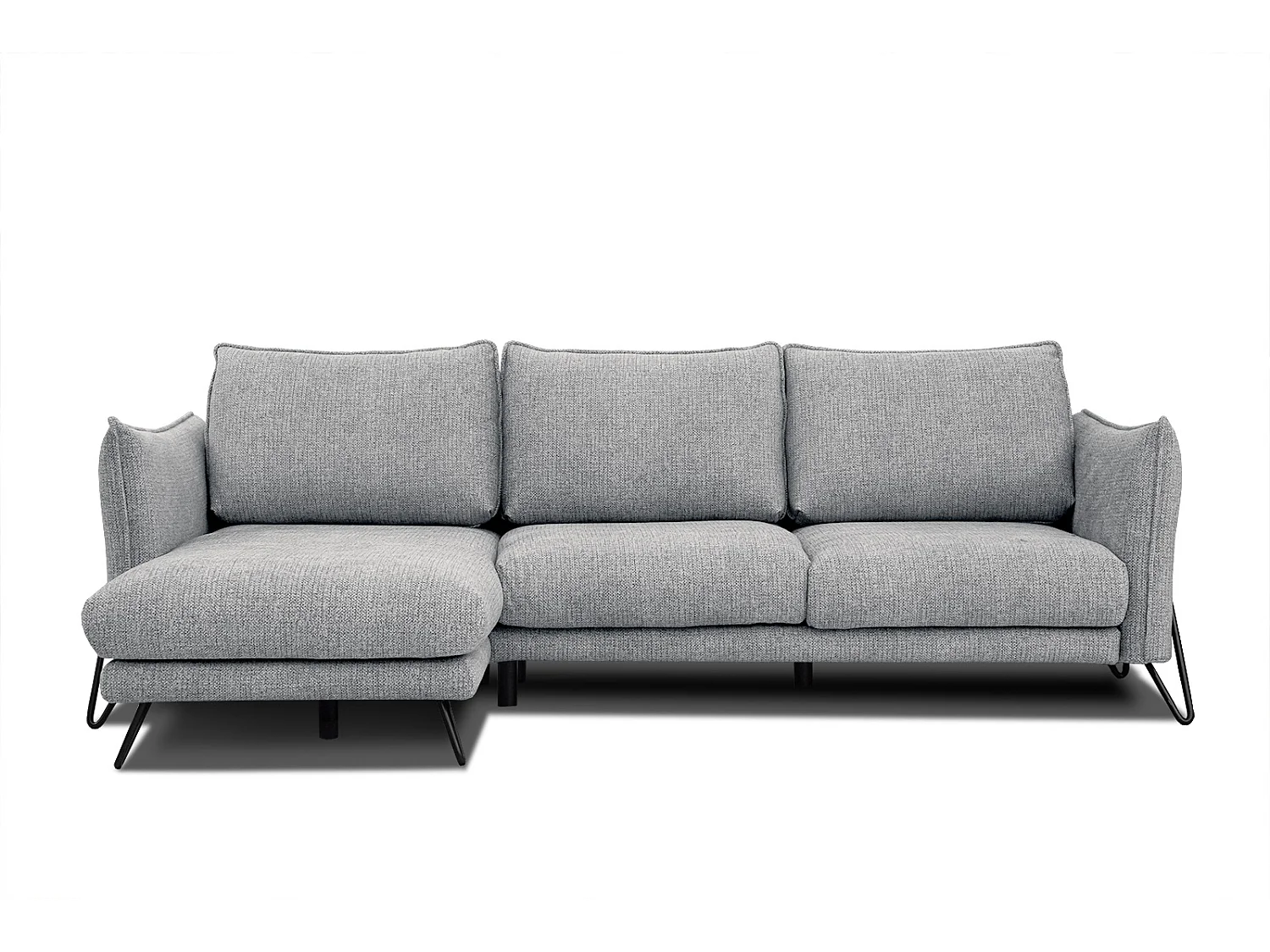 HOSTEN Ecksofa 4-Sitzer links, grau