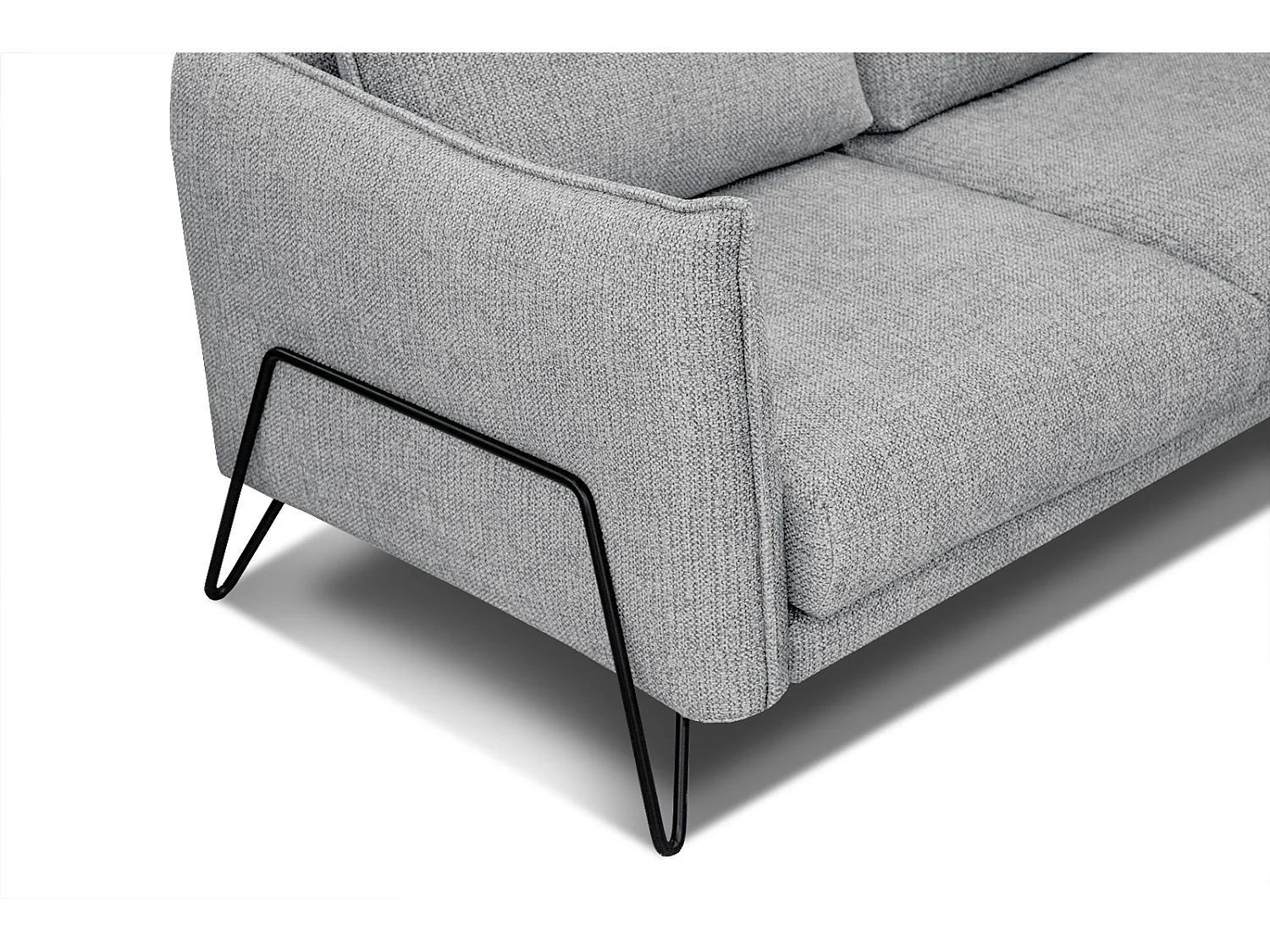 HOSTEN Ecksofa 4-Sitzer links, grau