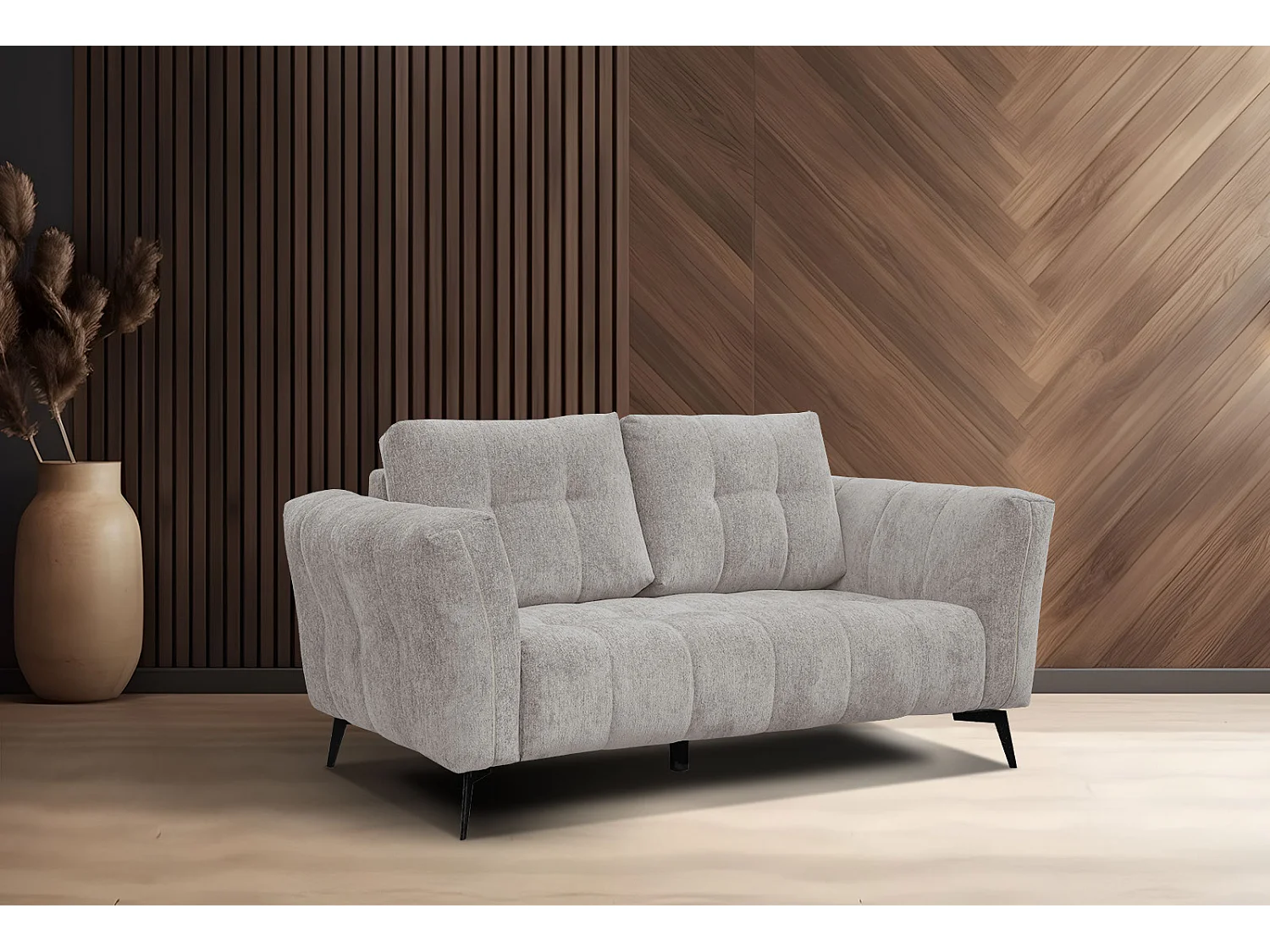 KALMER Sofa 2-Sitzer, taupe