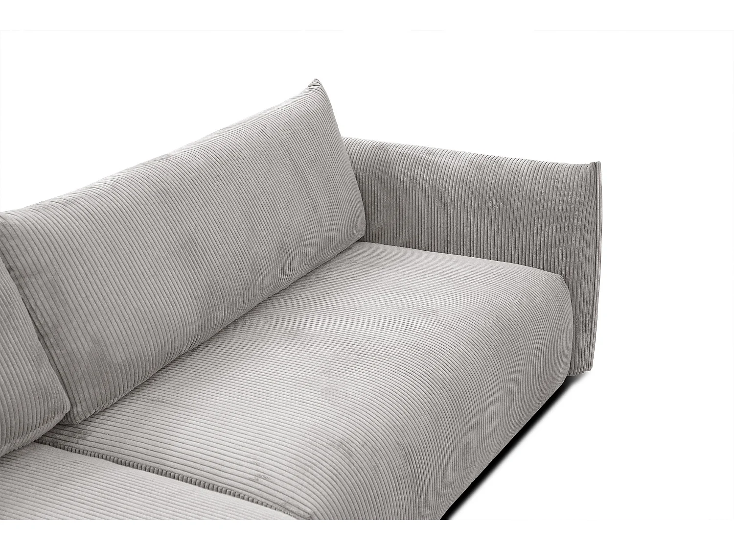 TAUER Ecksofa 5-Sitzer, perlweiß