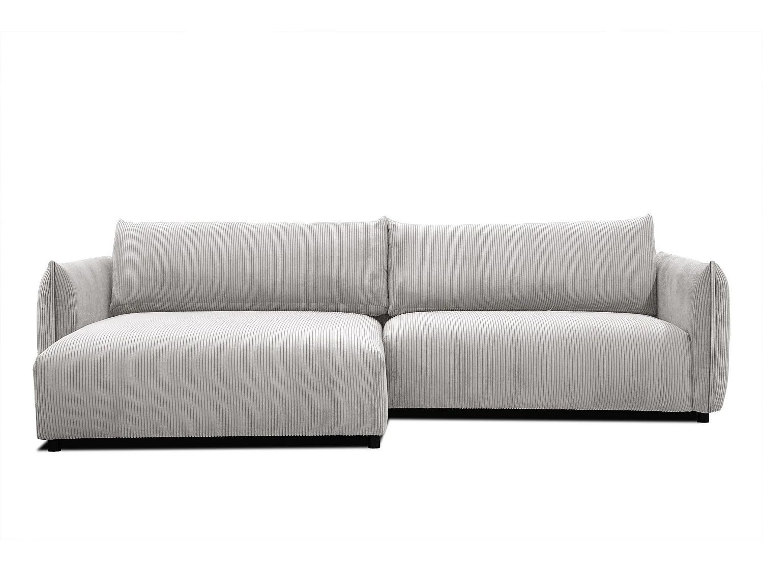 TAUER Ecksofa 5-Sitzer, perlweiß