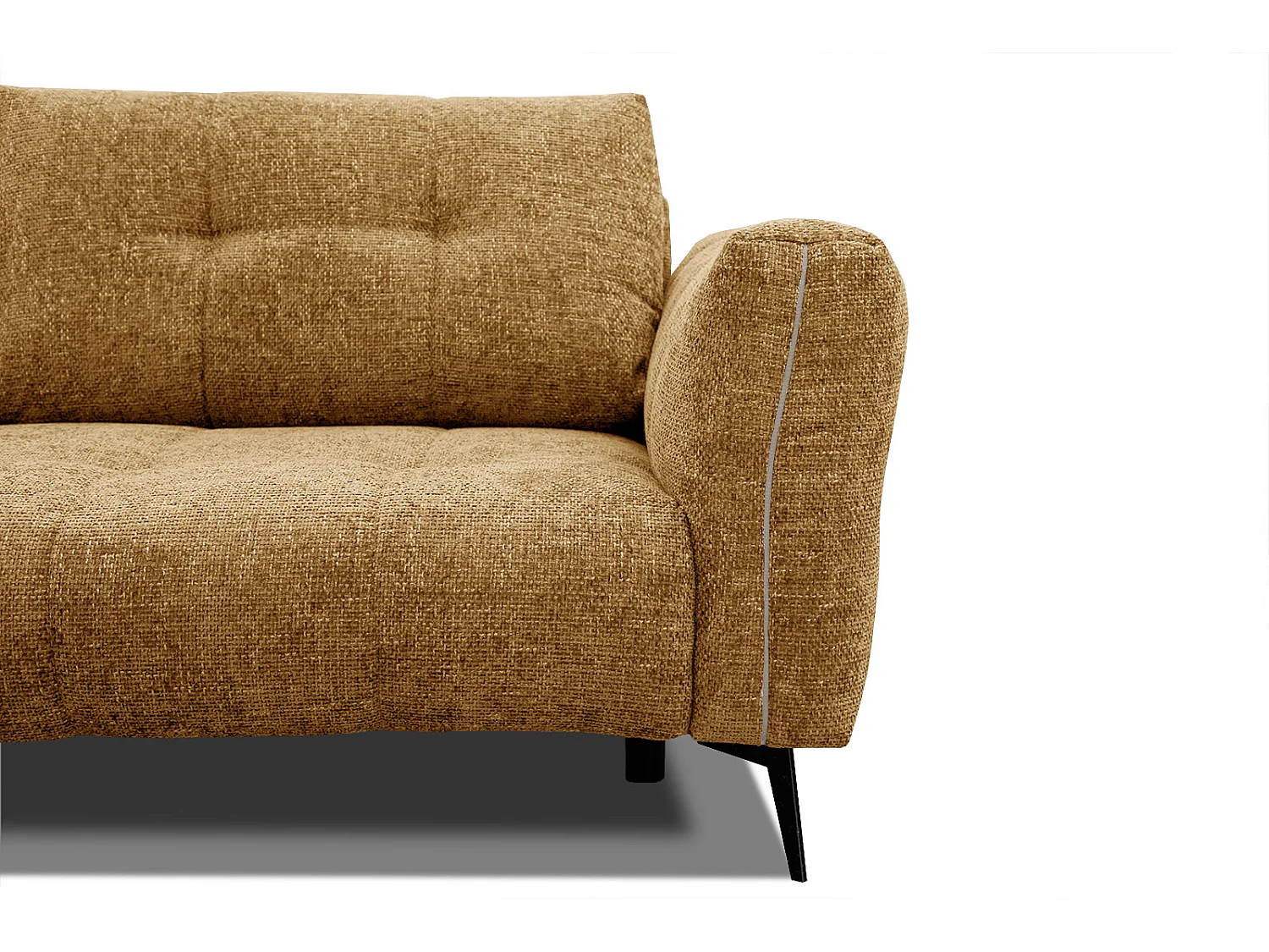 KALMER Sofa 2,5-Sitzer, senfgelb