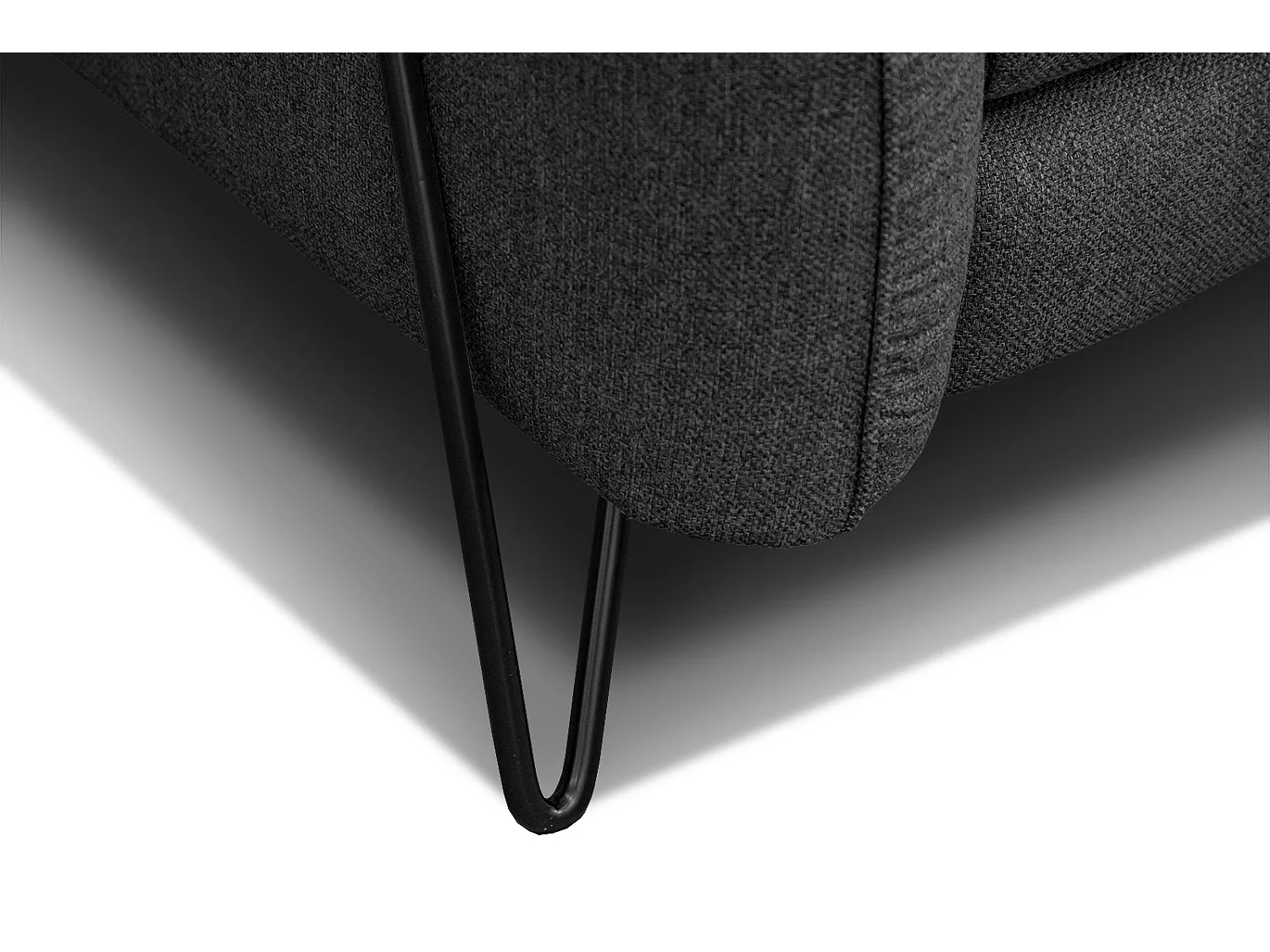 LOREM Sofa 2-Sitzer, schwarz