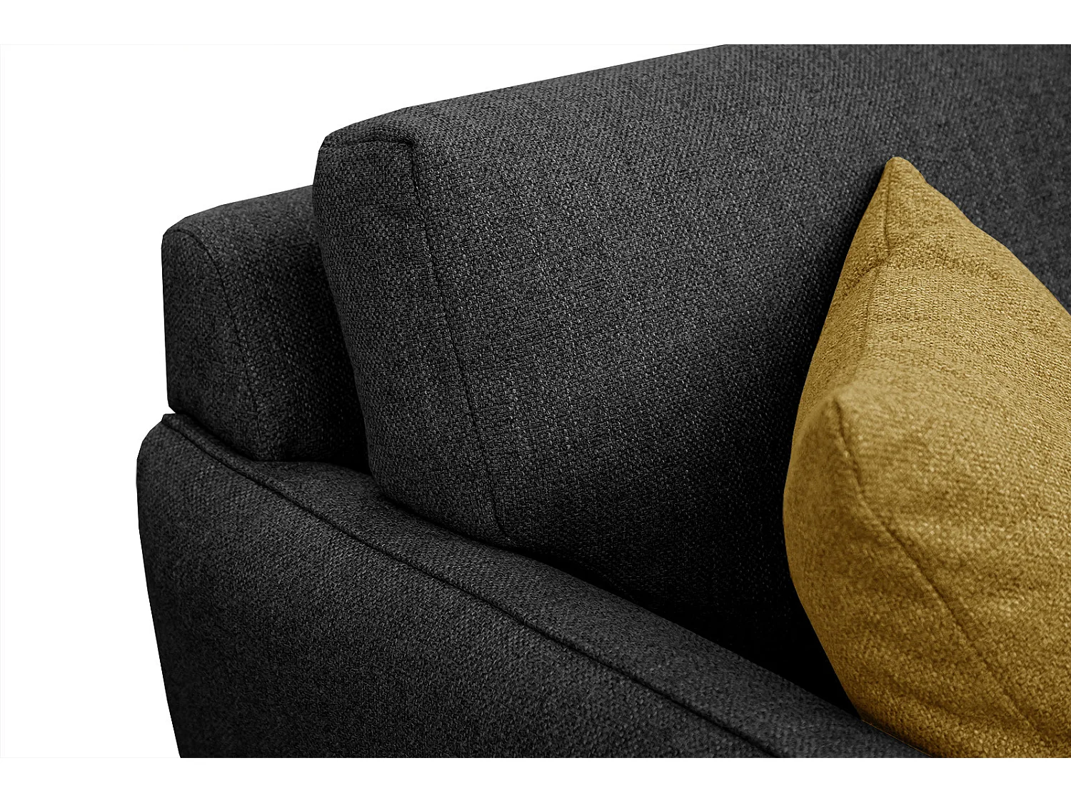 LOREM Sofa 2-Sitzer, schwarz