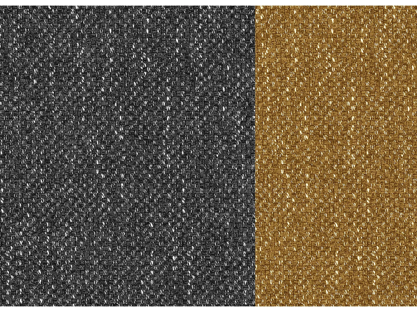 Canapé droit 2 places tissu noir LOREM