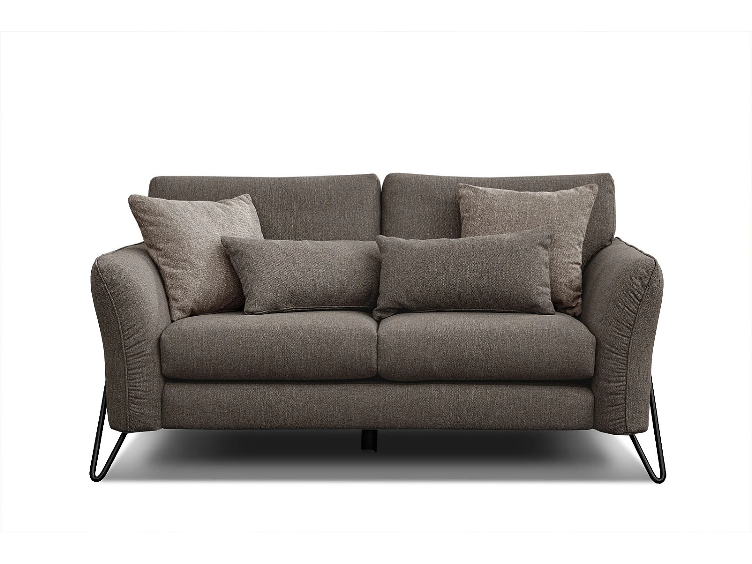 LOREM Sofa 2-Sitzer, dunkelbraun