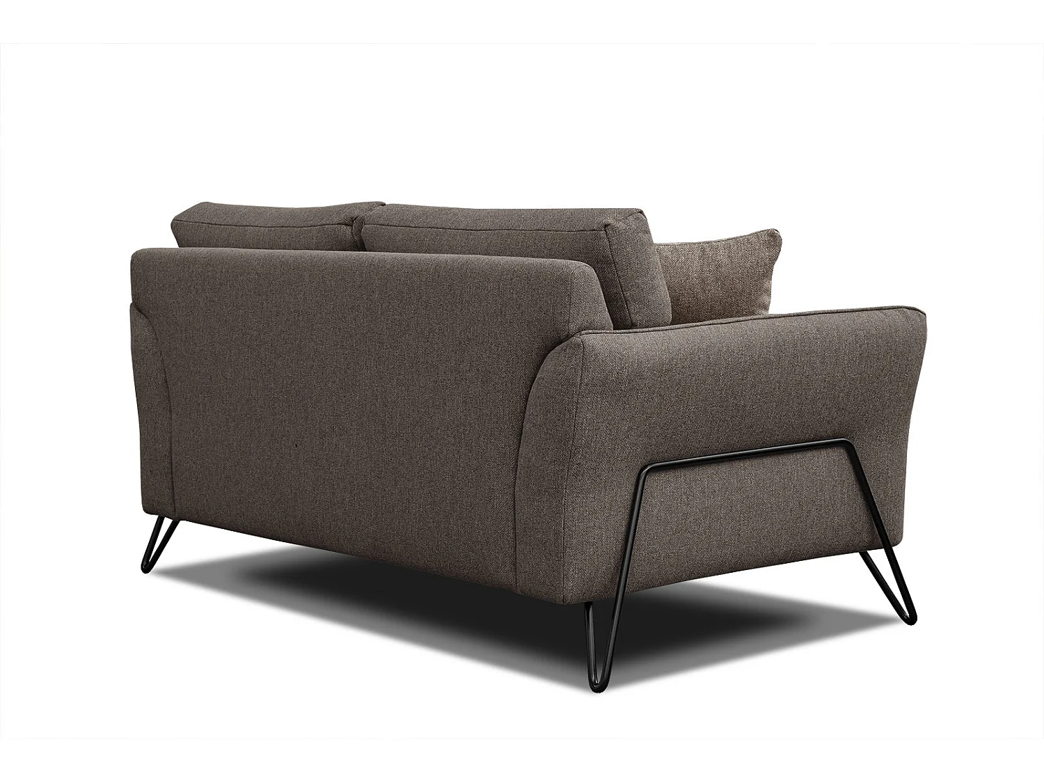 LOREM Sofa 2-Sitzer, dunkelbraun