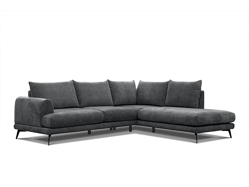 ADRIA Ecksofa 5-Sitzer rechts, graphit