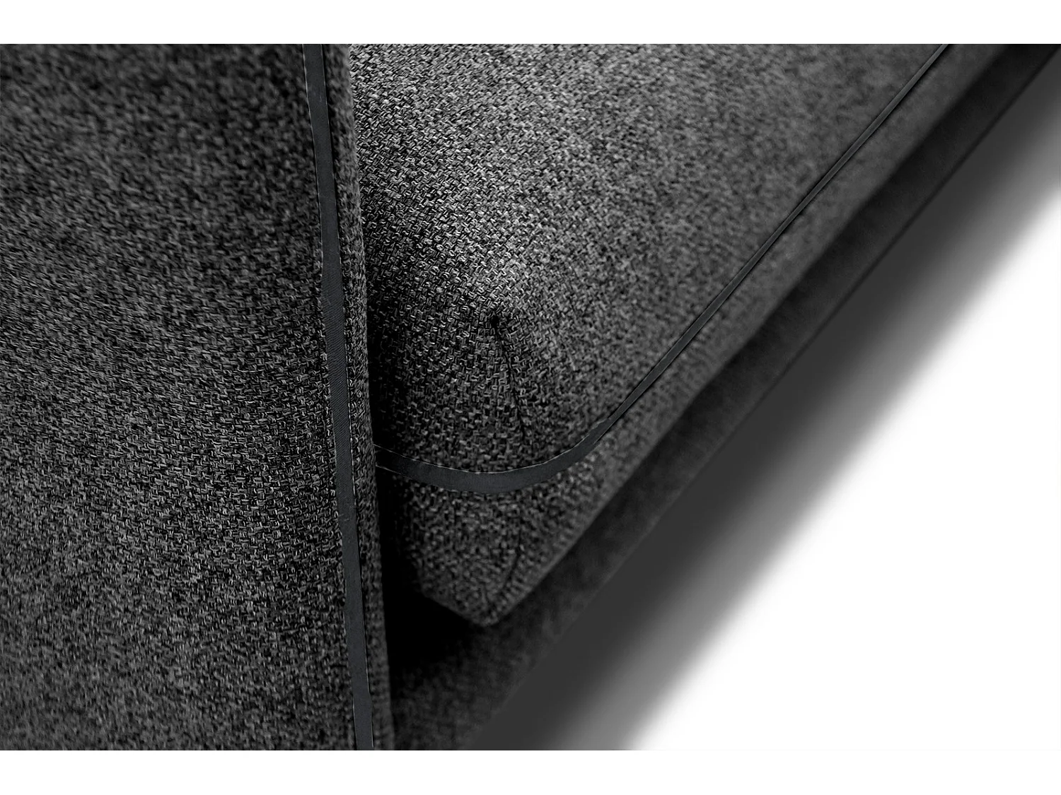 SOGEL Sofa 2,5-Sitzer, schwarz